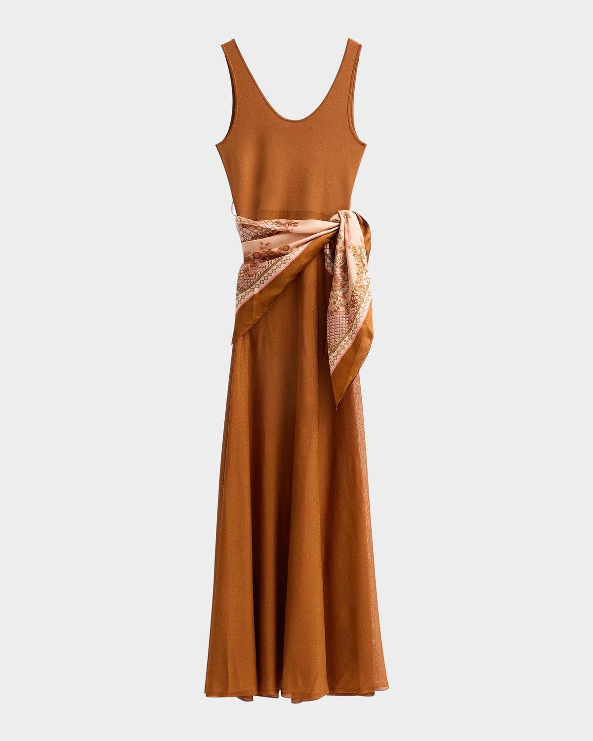 Zimmermann Aster Silk Scarf Maxi Dress