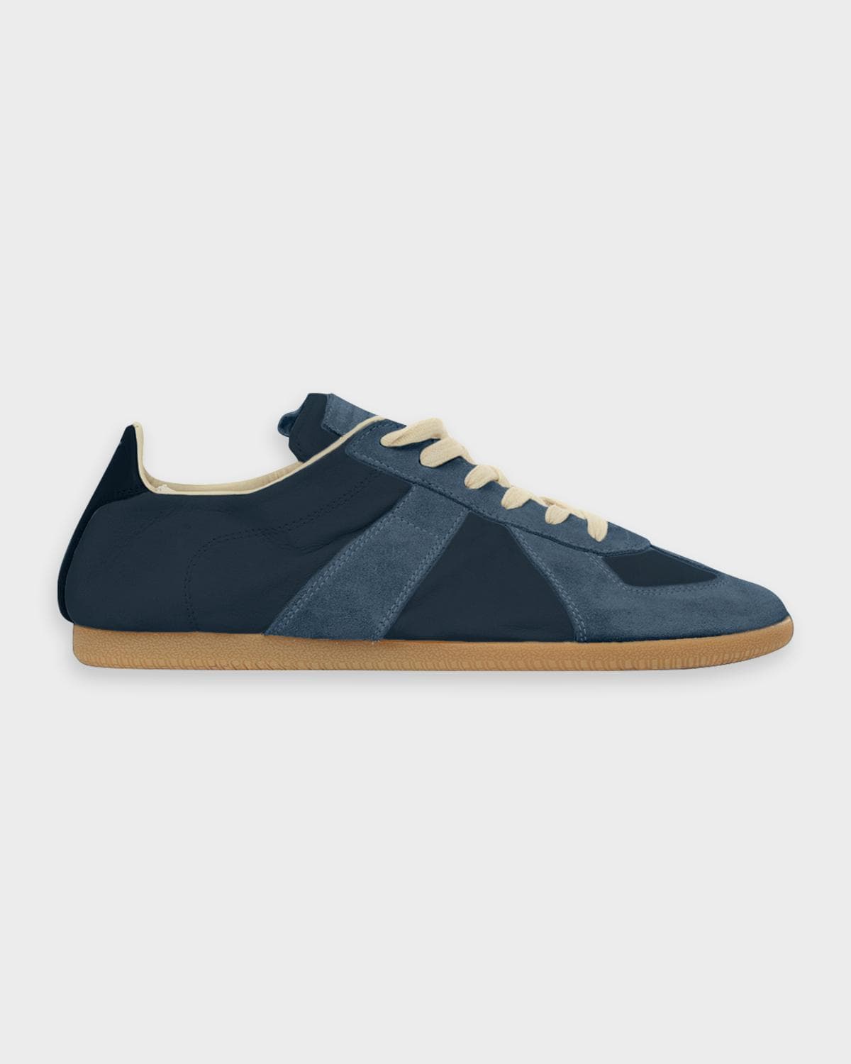Maison Margiela Men's Replica Napa Leather and Suede Low-Top Sneakers