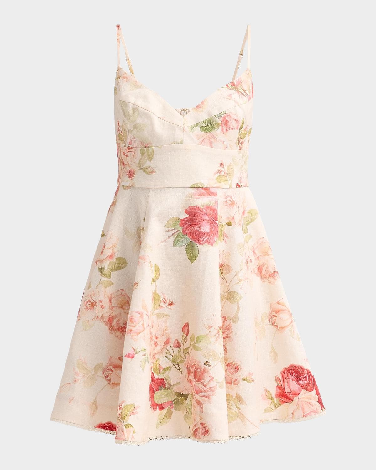 Zimmermann Roselight Picnic Floral Mini Dress