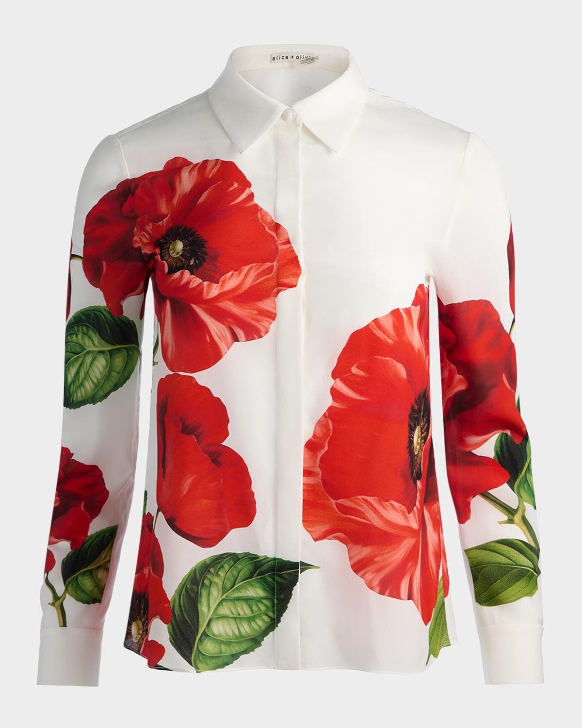 ALICE + OLIVIA Willa Placket Top