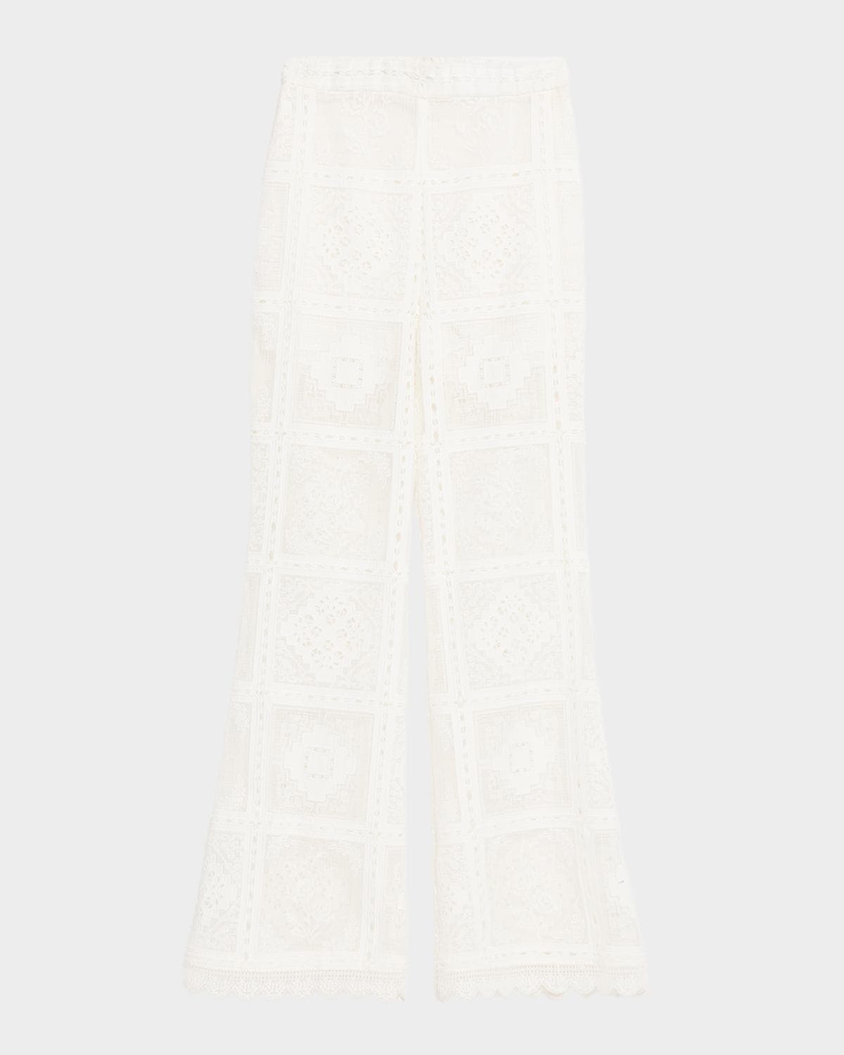 Zimmermann Aster Embroidered Pants