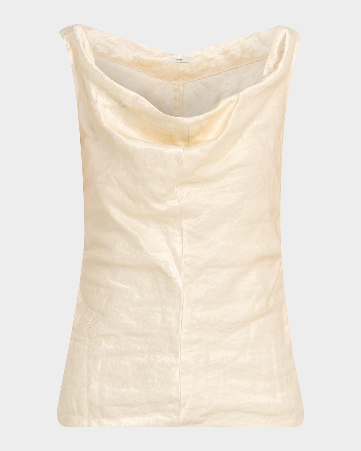 FForme Lowe Cowl-Neck Crinkled Top