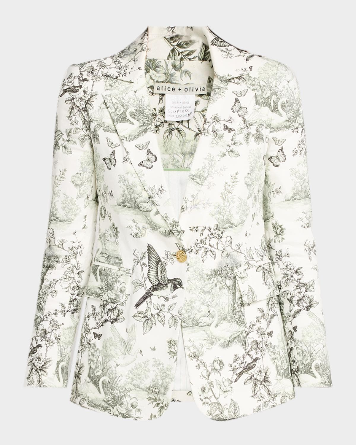 ALICE + OLIVIA Macey Notch-Collar Blazer
