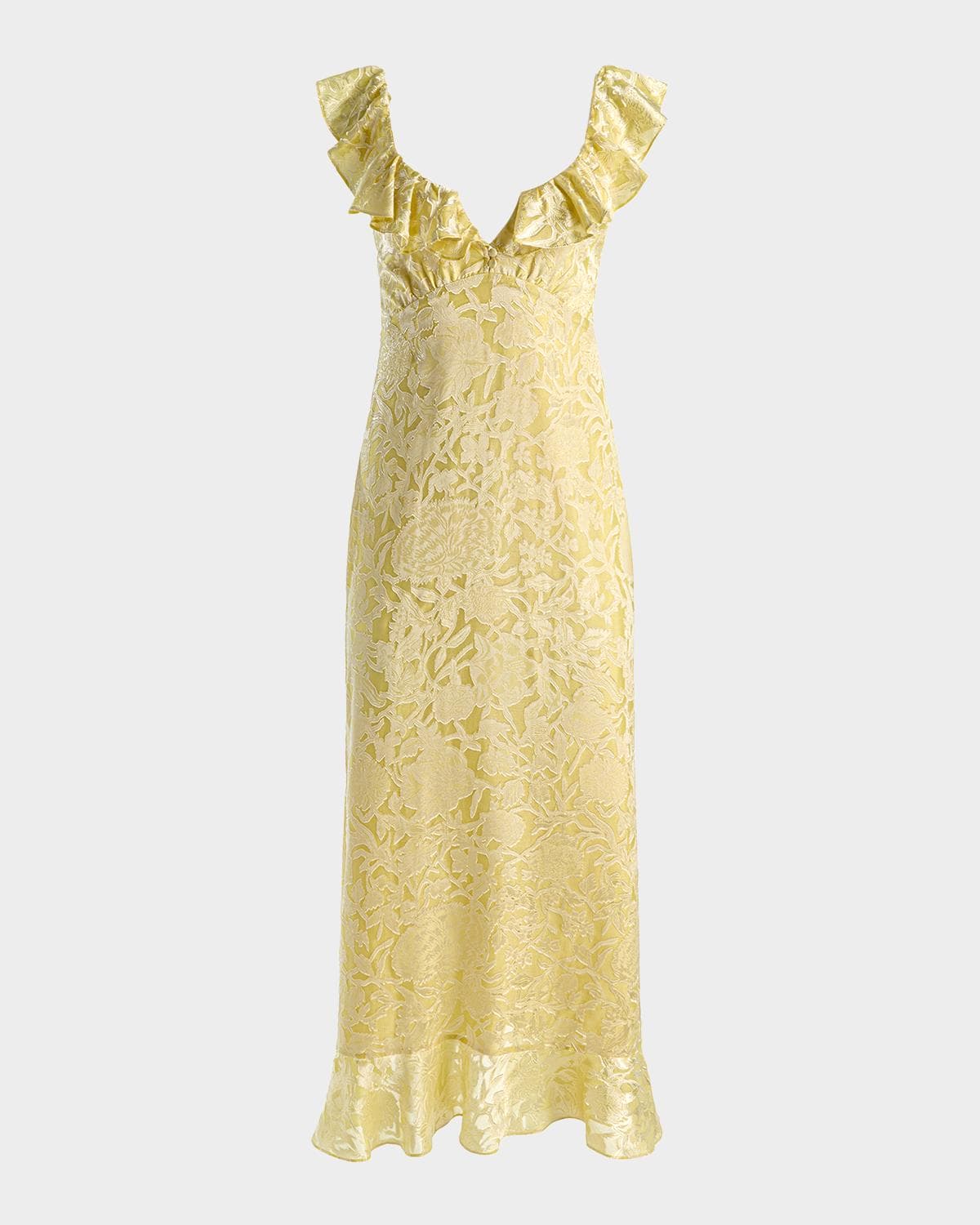 ALICE + OLIVIA Gemma Ruffled Floral Maxi Dress