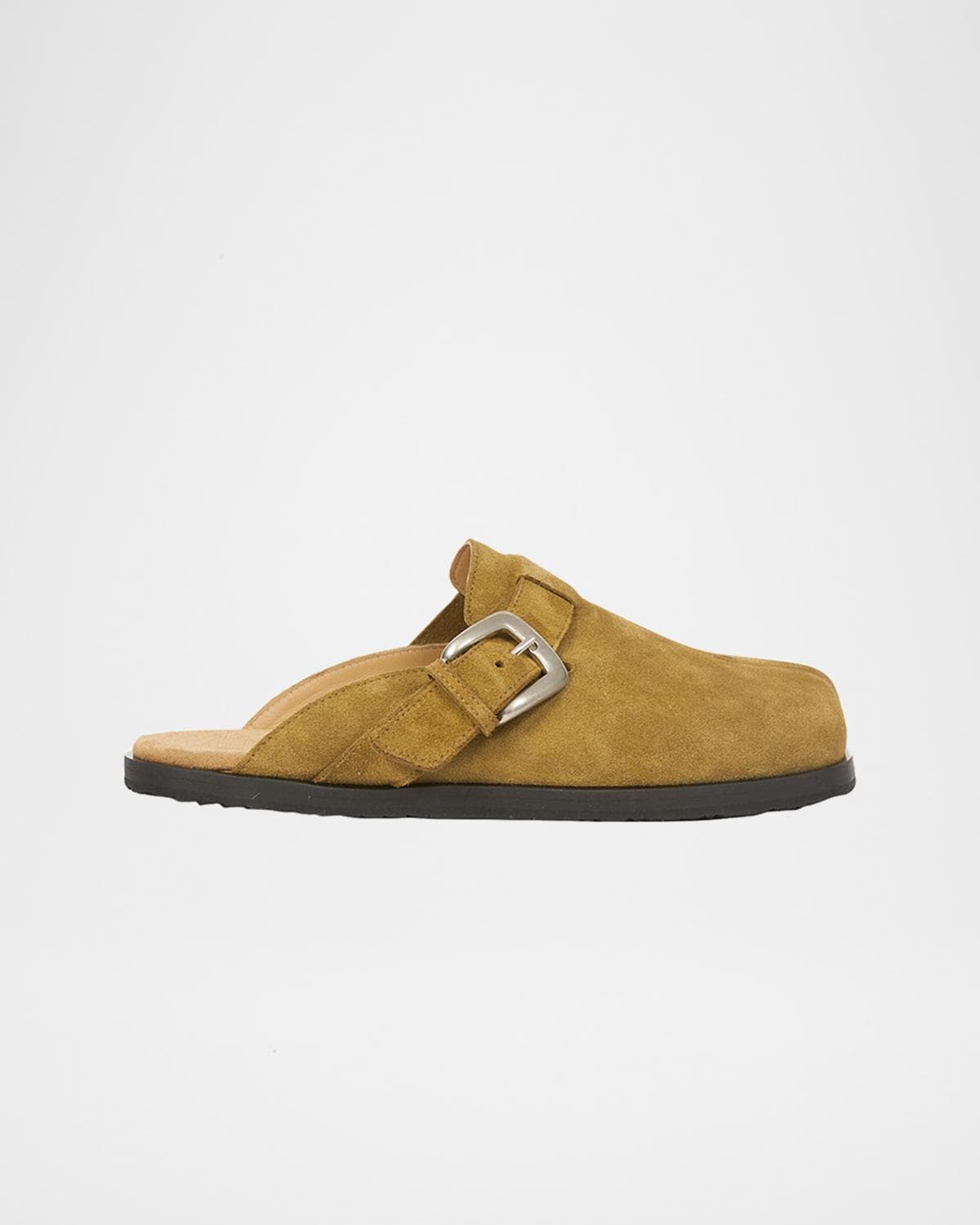 Maison Margiela Men's Tabi Anatomic Split-Toe Suede Mules