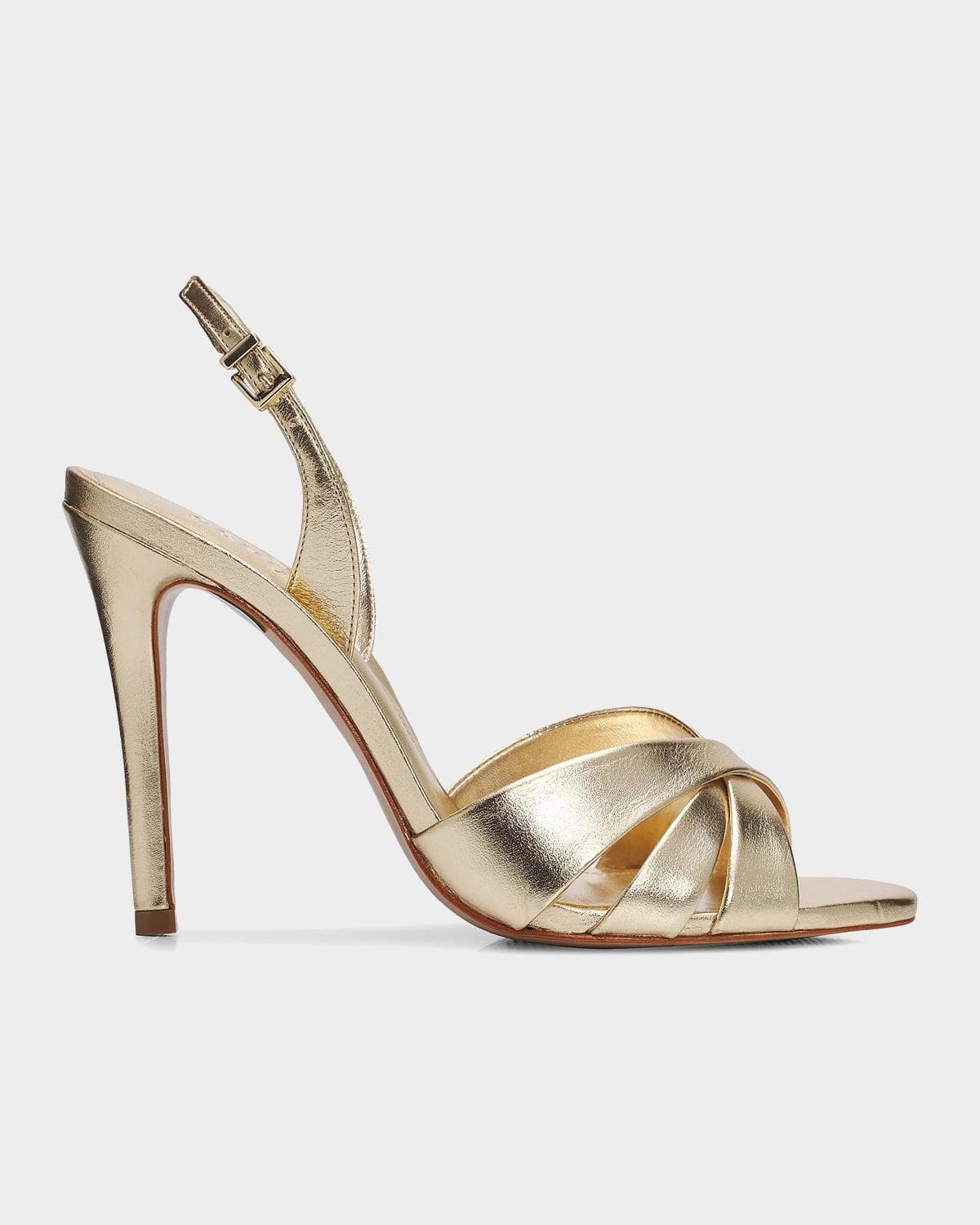 Schutz 110mm Keefa Leather Slingback Sandals