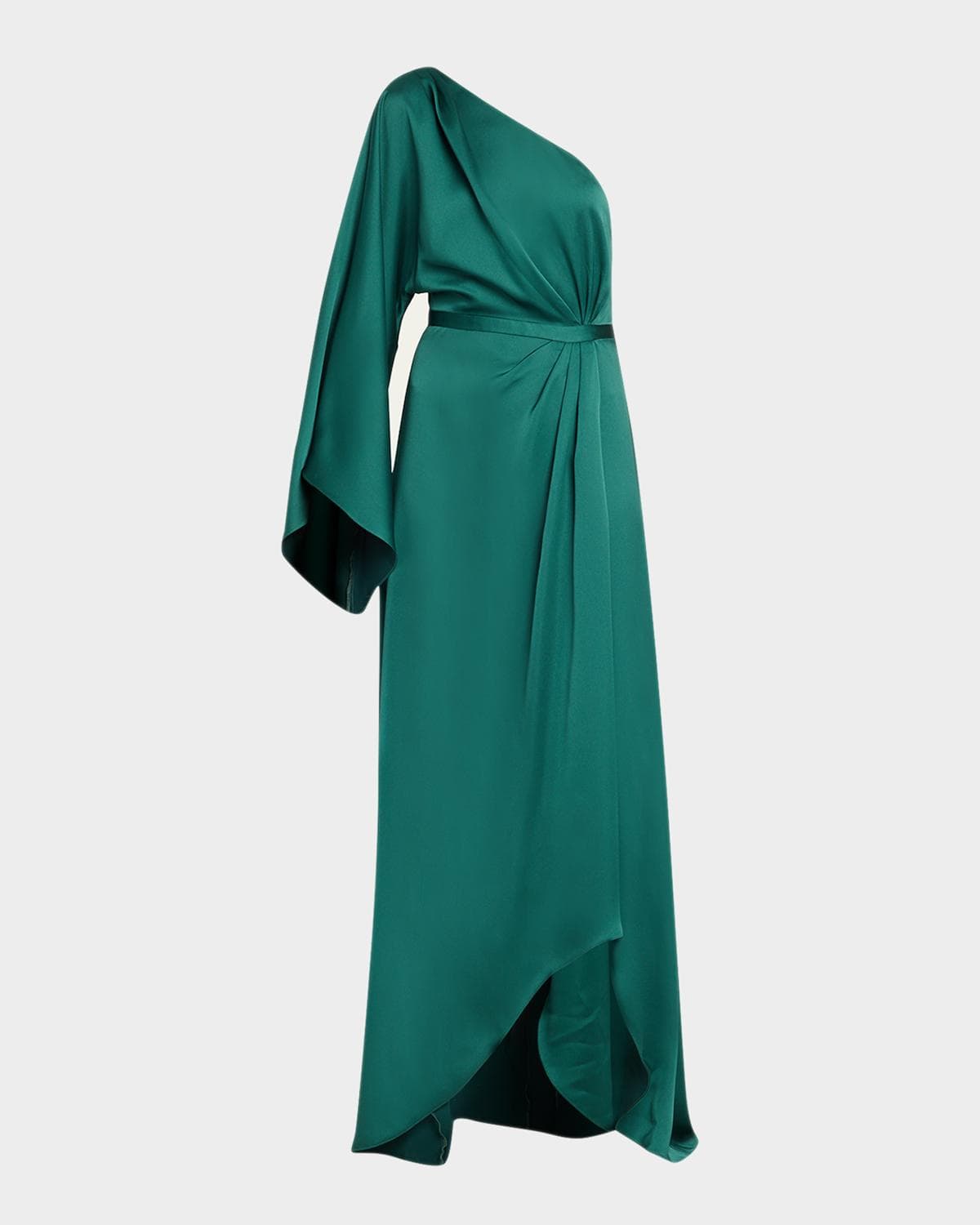 Ramy Brook Opal One-Shoulder High-Low Gown