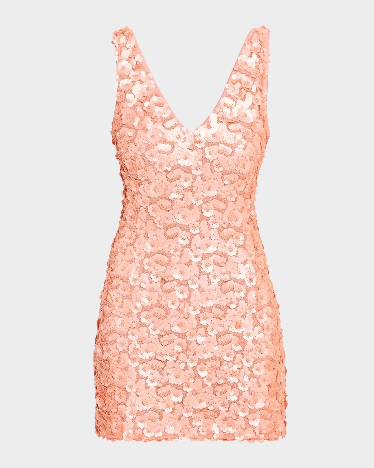 Ramy Brook Giada Sleeveless Floral Sequin Mini Dress