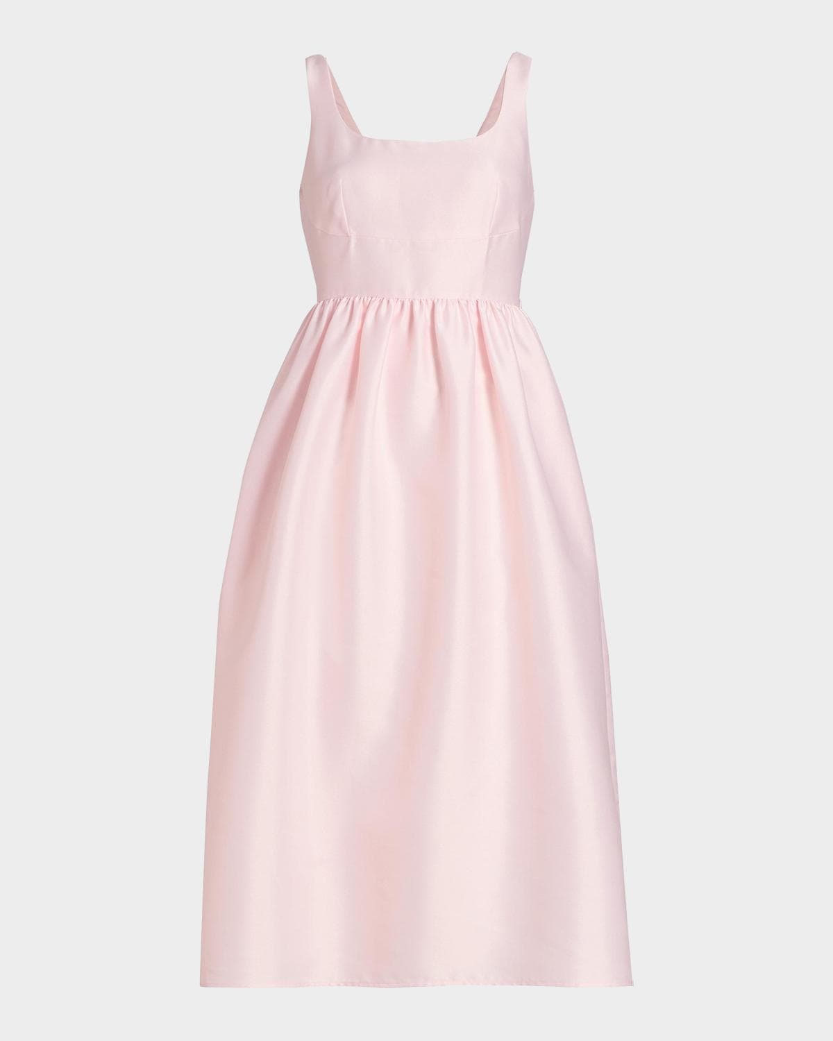 Self-Portrait Taffeta Midi Dress