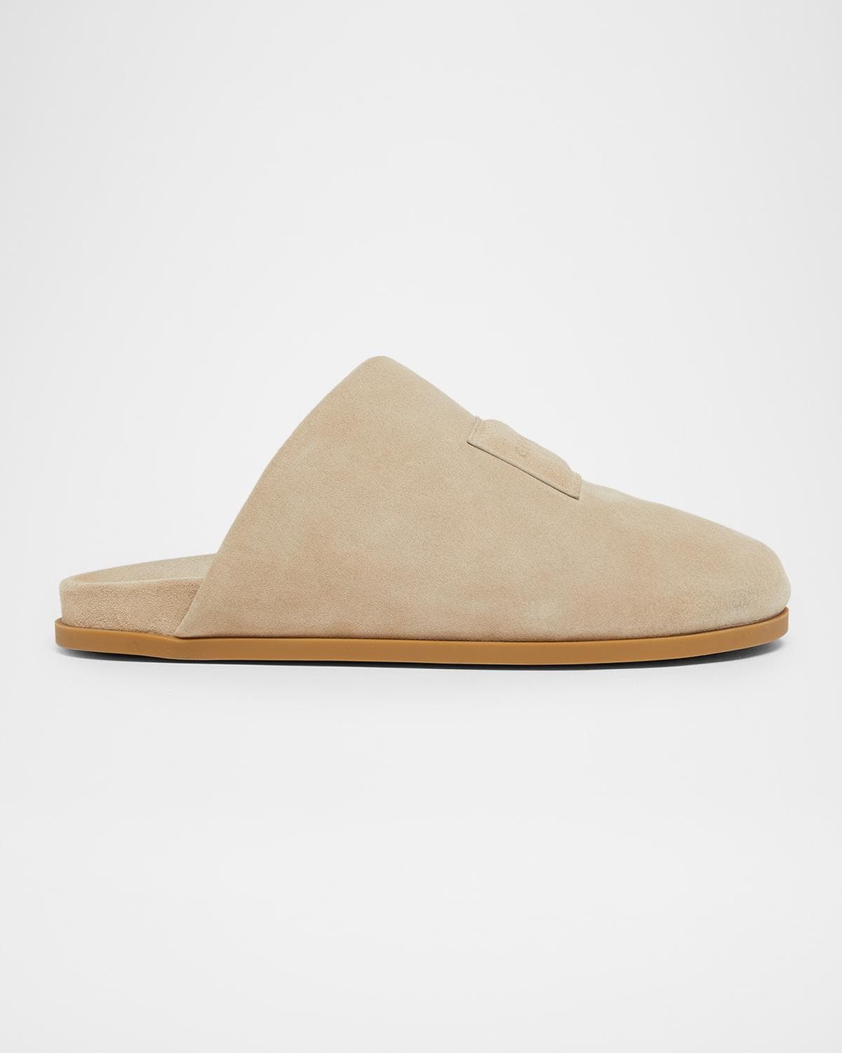 Givenchy Men's Puffy Asymmetric Suede Mules