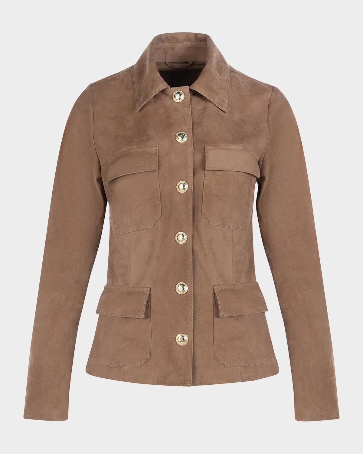 Gorski Metis Suede Single-Breasted Jacket