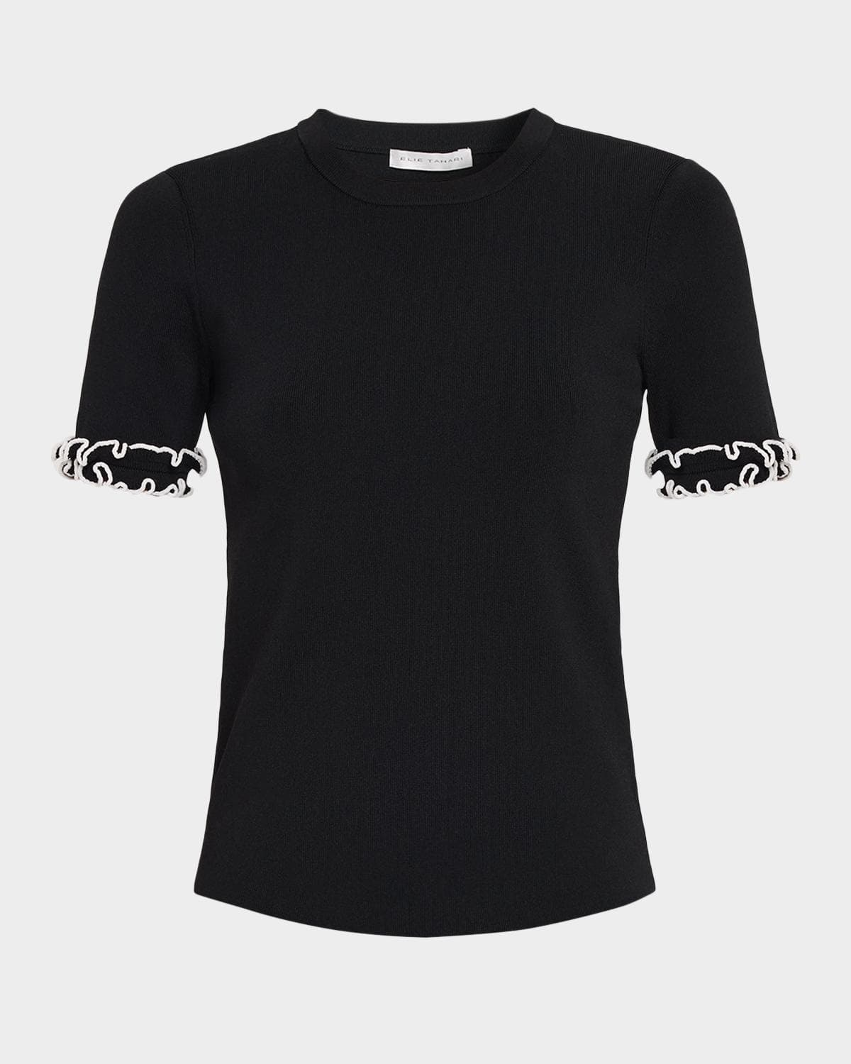 Elie Tahari The Rose Ruffle Short-Sleeve Shirt