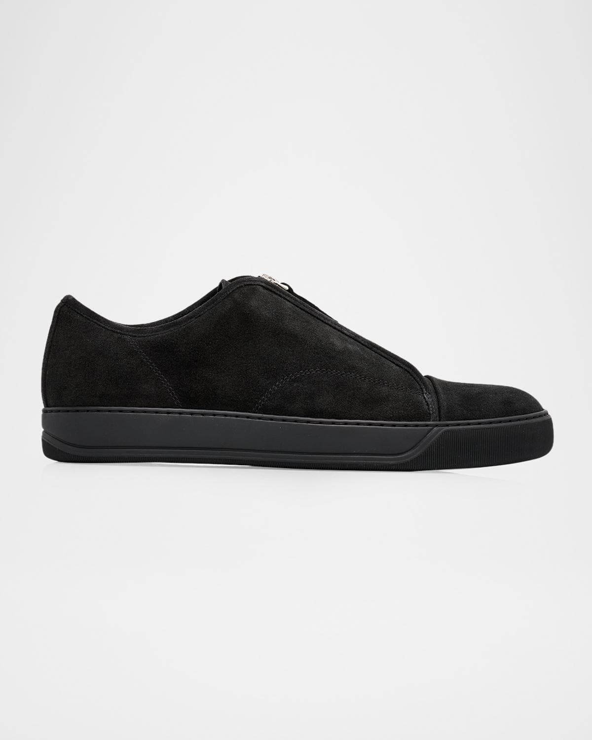 Lanvin Men's Dbb1 Suede Zip-Up Sneakers