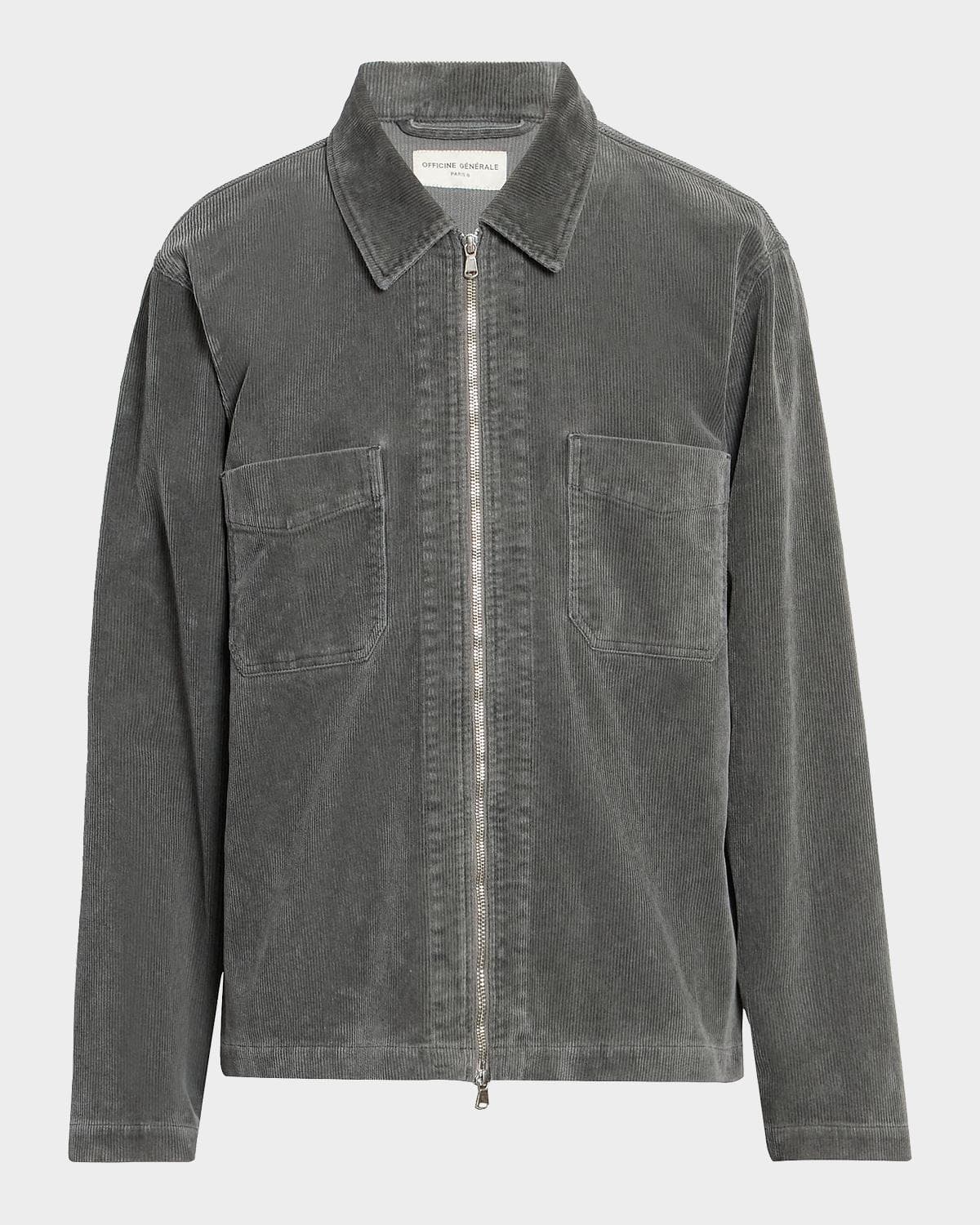 Officine Générale Men's Byron Washed Cotton Corduroy Jacket