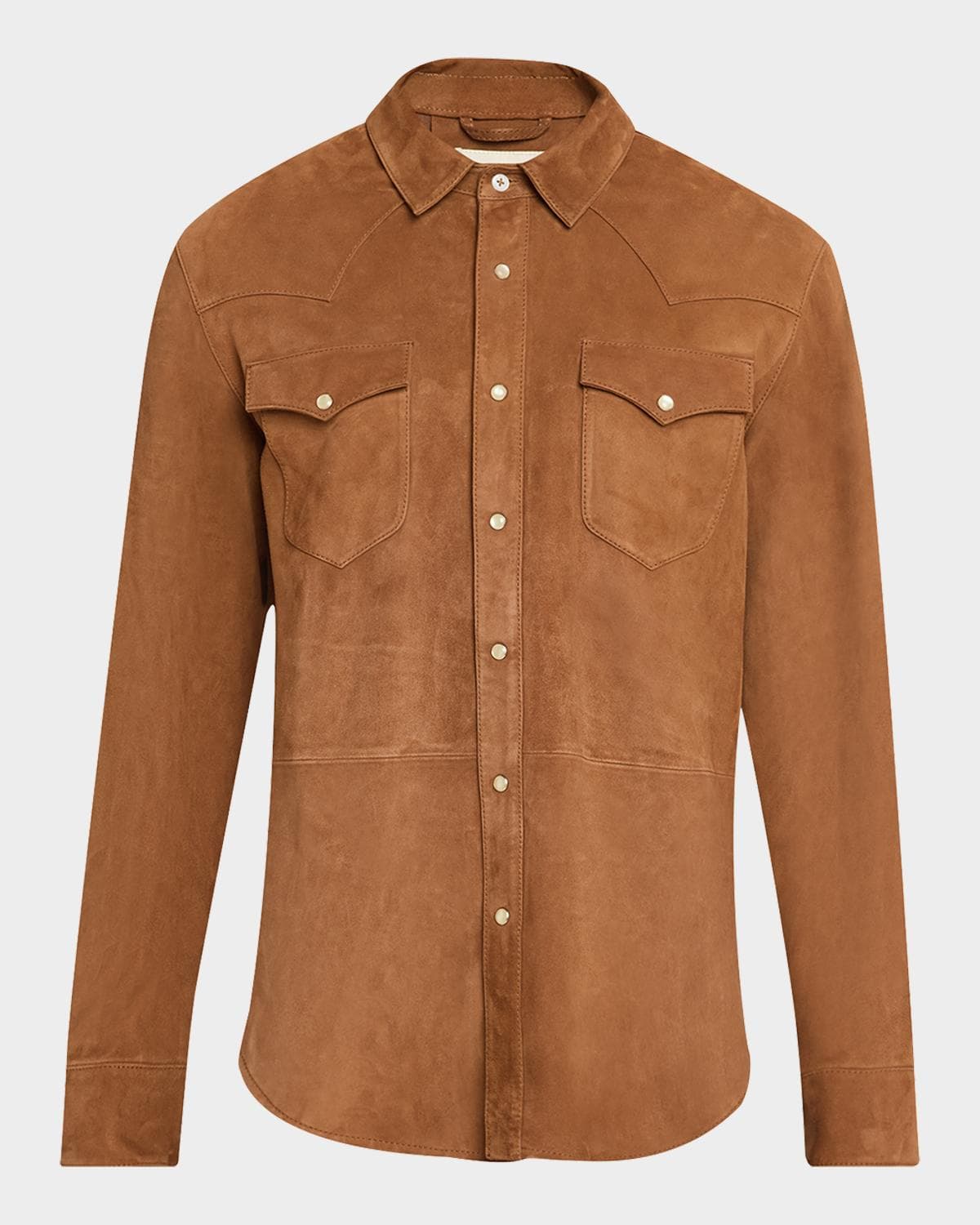 Officine Générale Men's Suede Western Overshirt