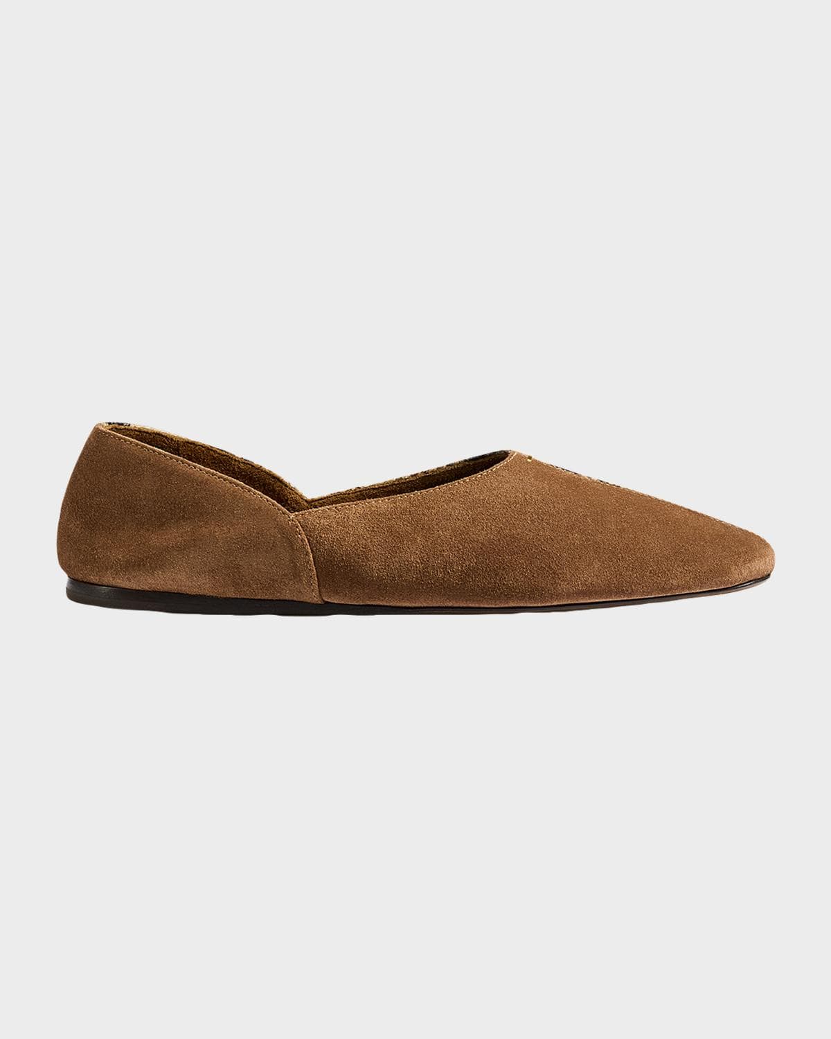 Khaite Jane Mixed Leather Ballerina Flats · 6.5B / 36.5EU