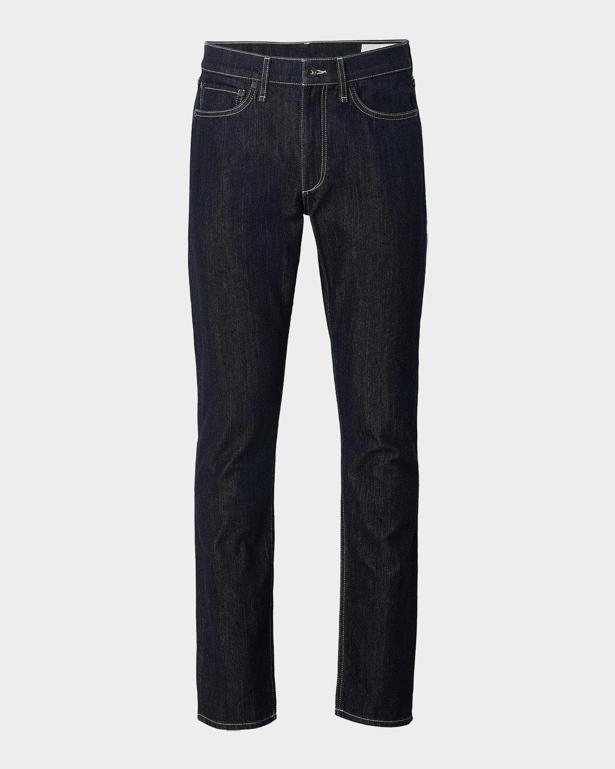 rag & bone Men's Belmont Contrast-Stitch Straight Leg Jeans