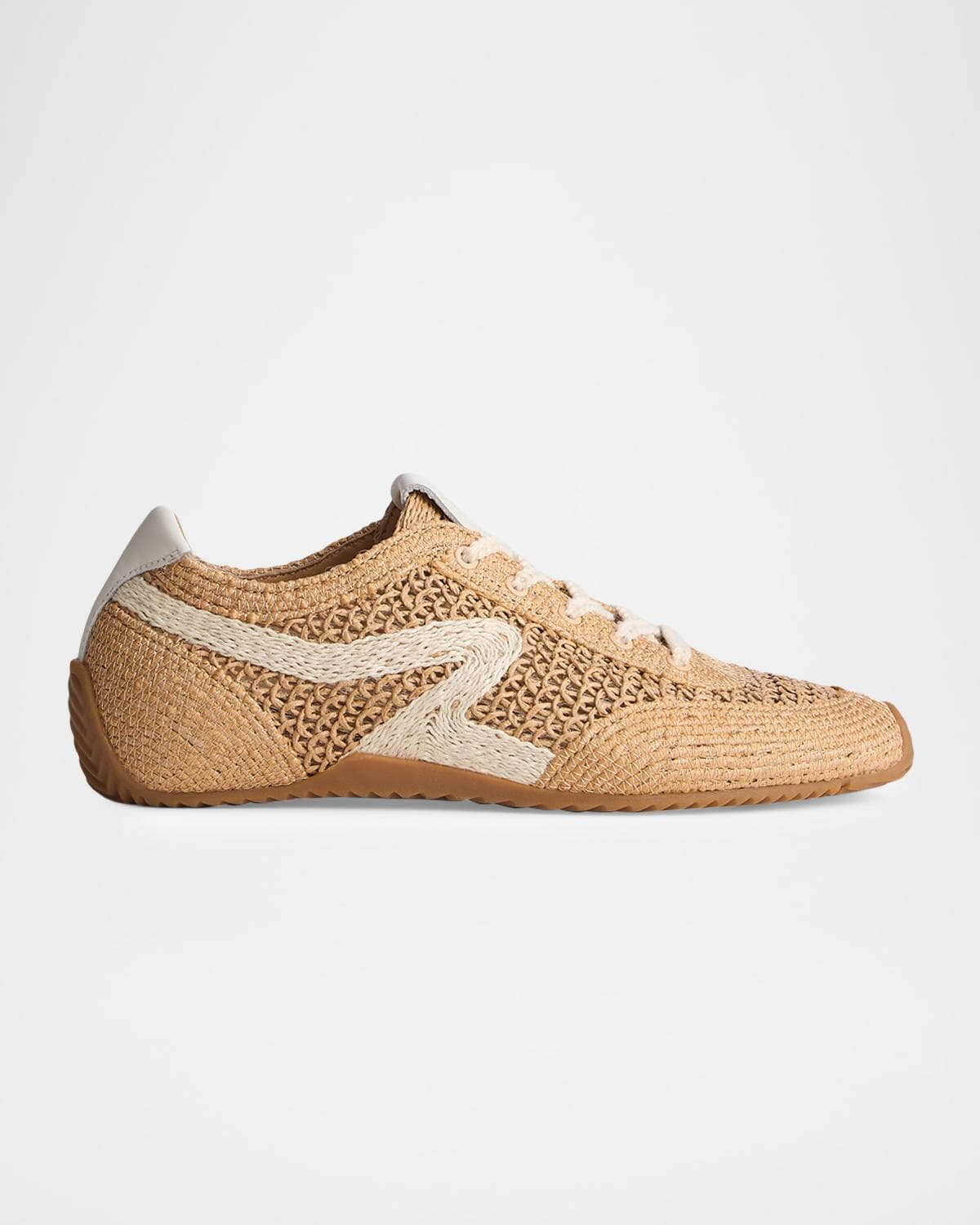 rag & bone Retro Runner Slim Raffia Sneakers