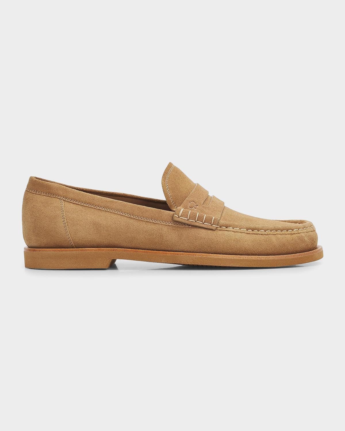 Gianvito Rossi Men's Suede Penny Loafers