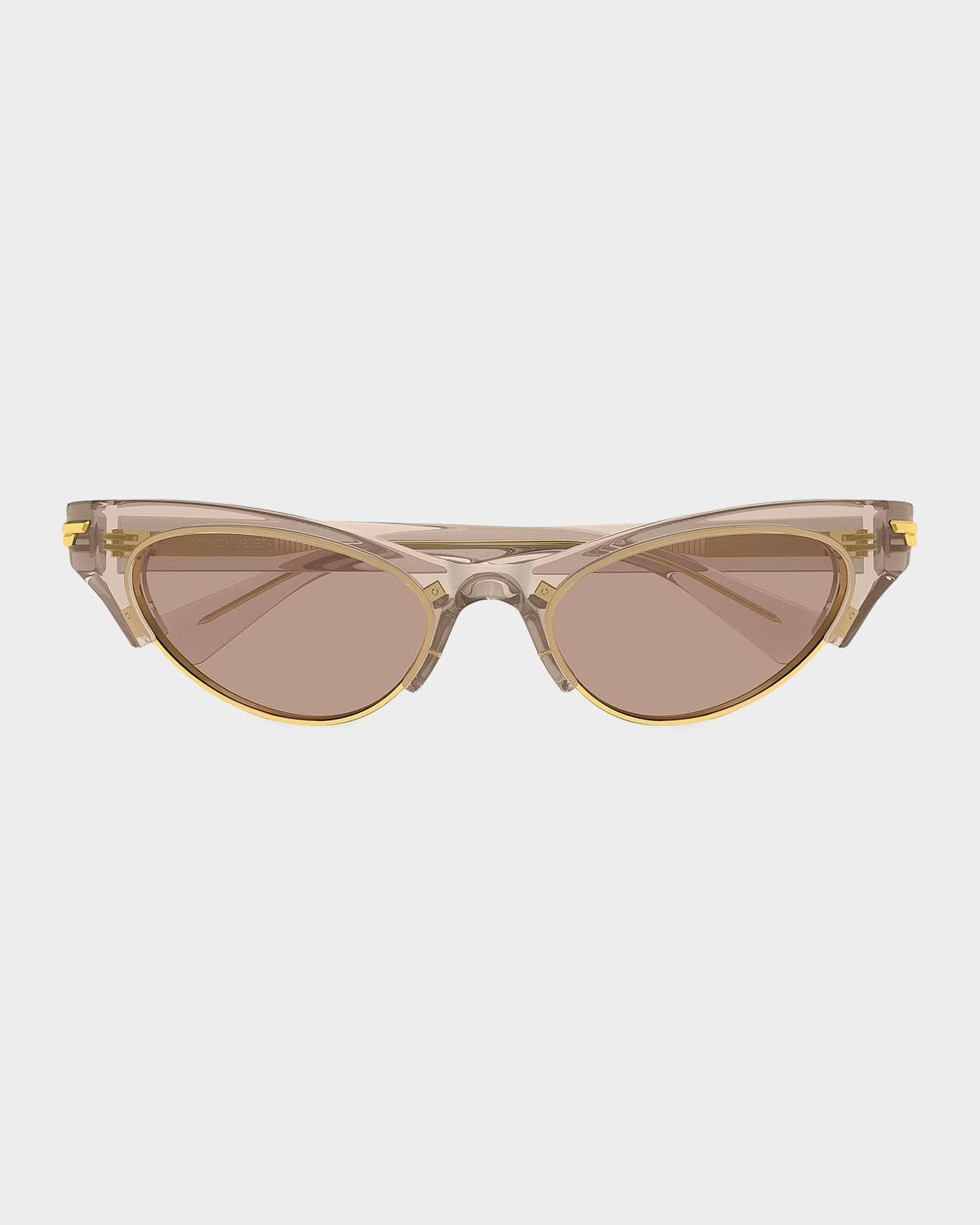 Bottega Veneta Transparent Cat Eye Sunglasses