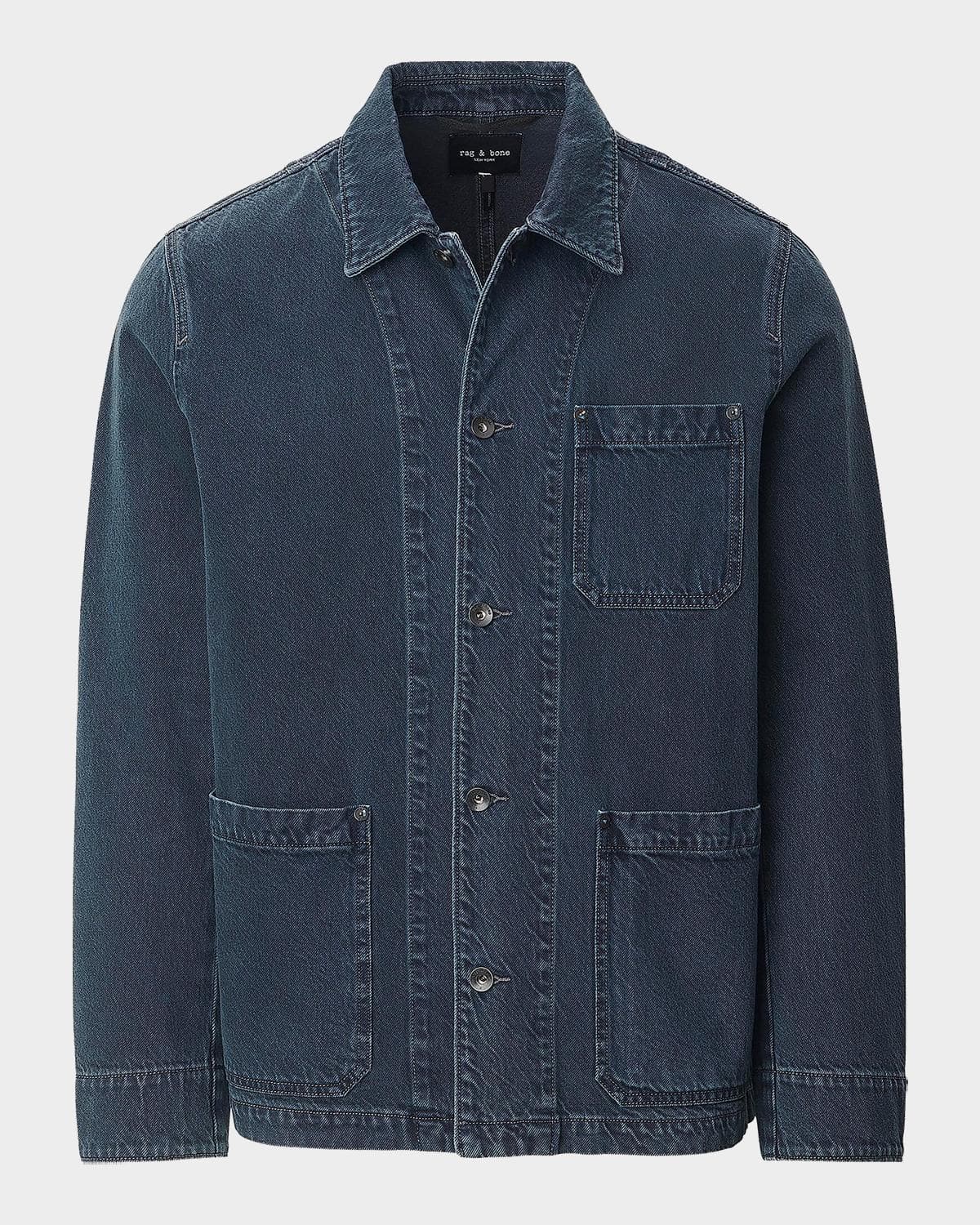 rag & bone Men's Evan Patch-Pocket Denim Jacket