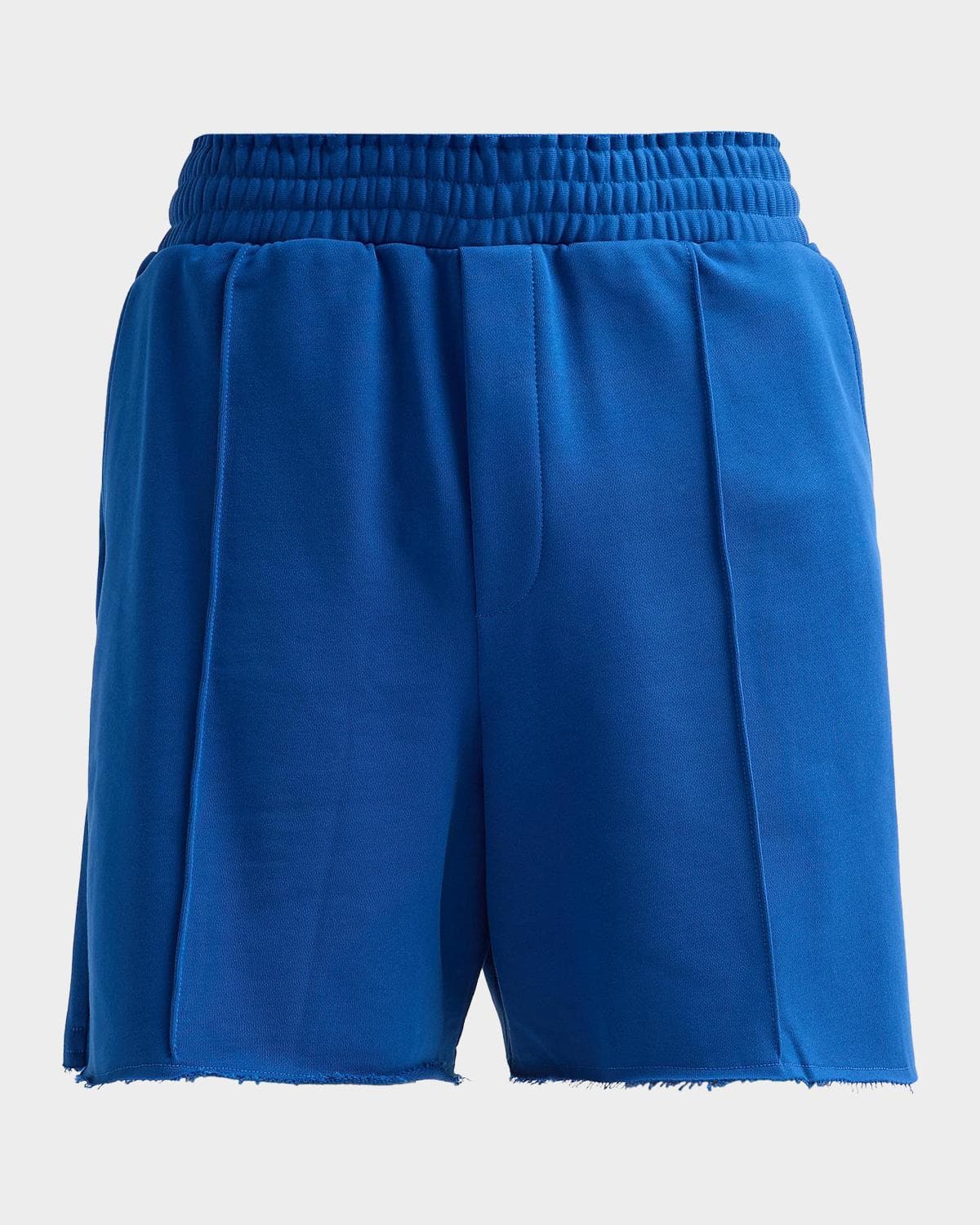 Helmut Lang Men's Terry Pintuck Pleated Shorts