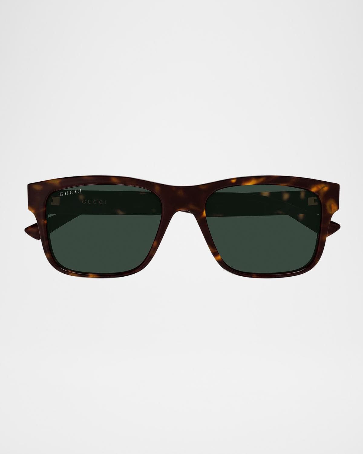 Gucci Men's Gg2085S Vertical Web Square Injection Sunglasses