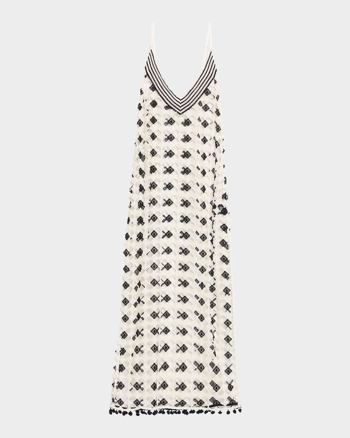 Ramy Brook Cleo Patterned Sheer Cover-Up Maxi-Dress