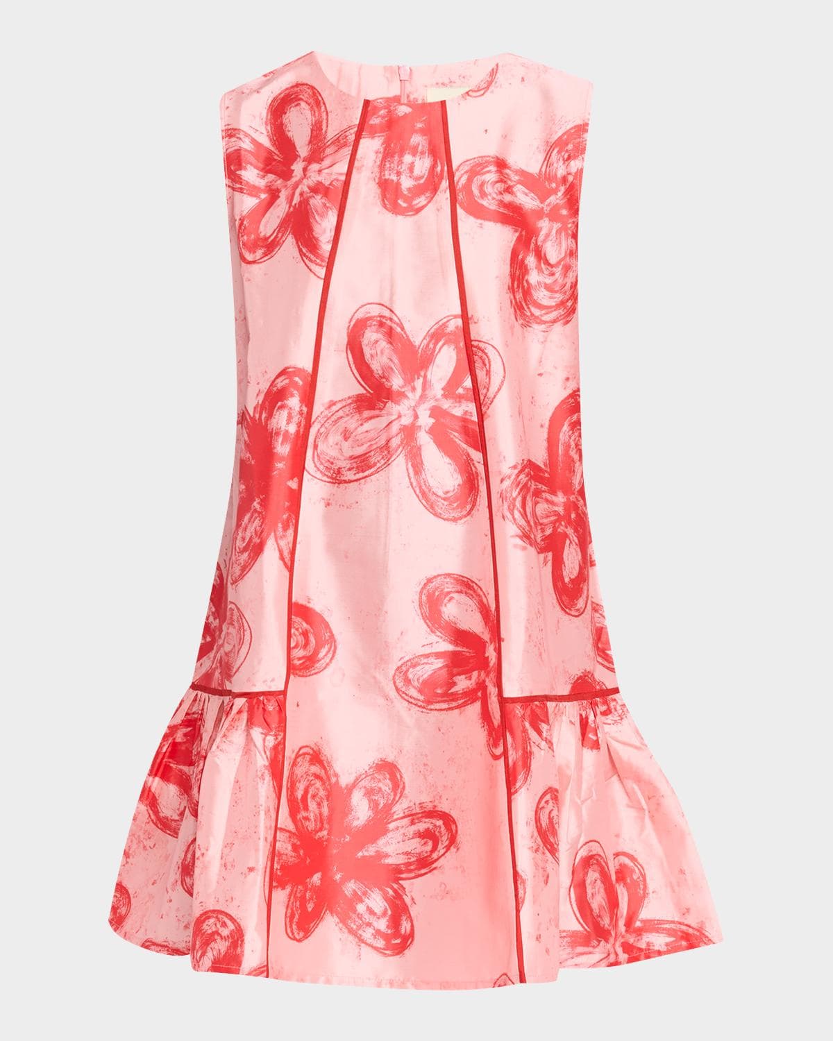 LOVEBIRDS Talis Floral-Print Flounce Mini Dress