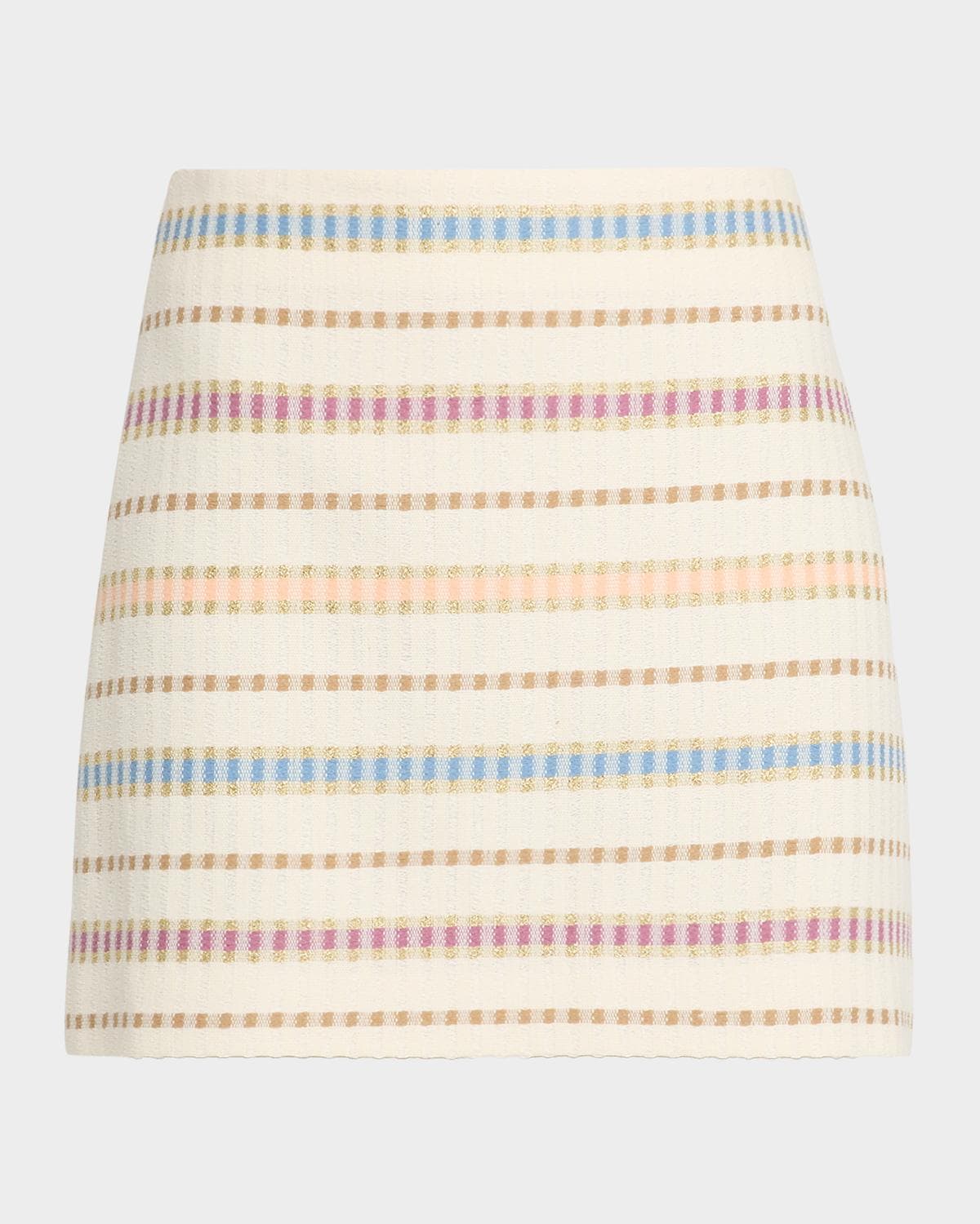 Veronica Beard Ohemia Stripe Mini Skirt