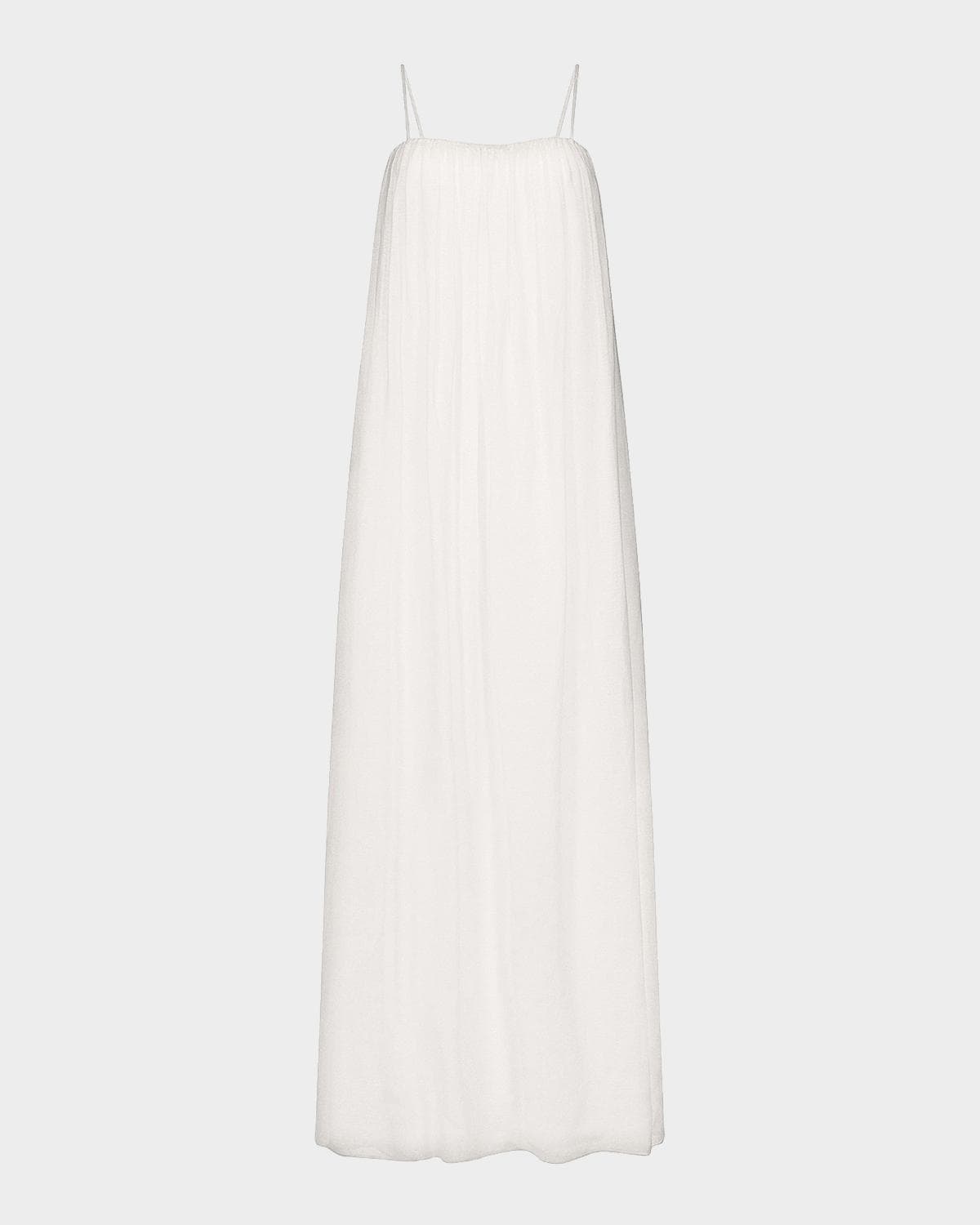 TWP Shirred Column Maxi Dress