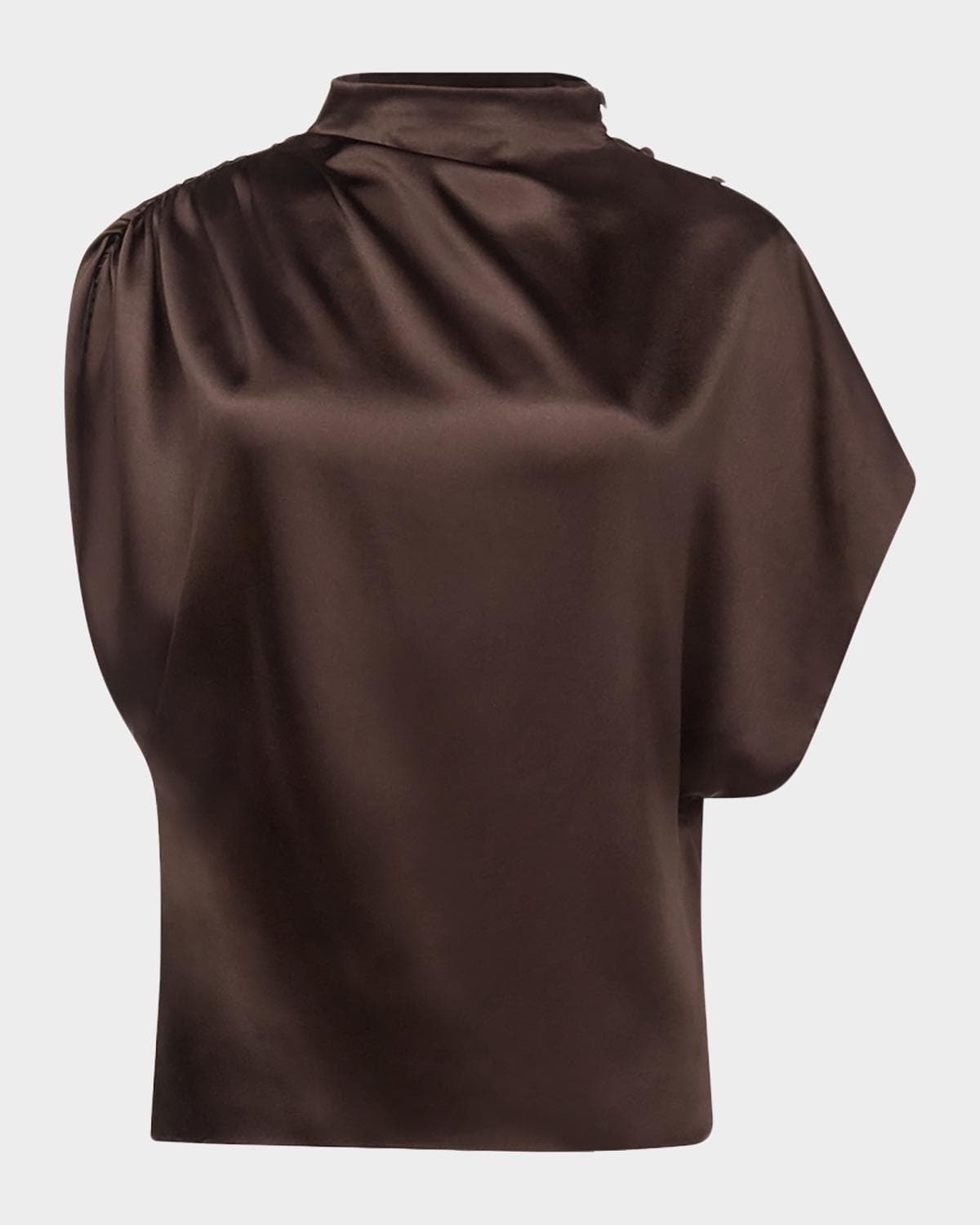 TWP Wish You Would Draped Silk Blouse
