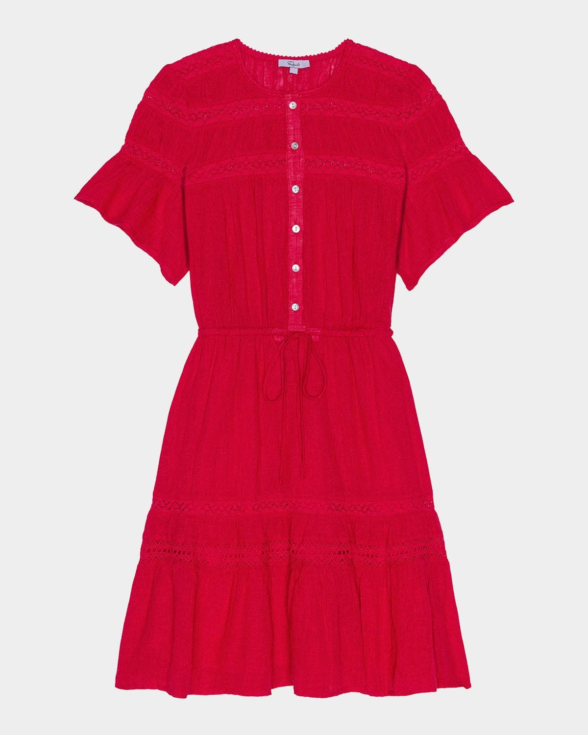 Rails Winslow Short-Sleeve Linen Mini Dress
