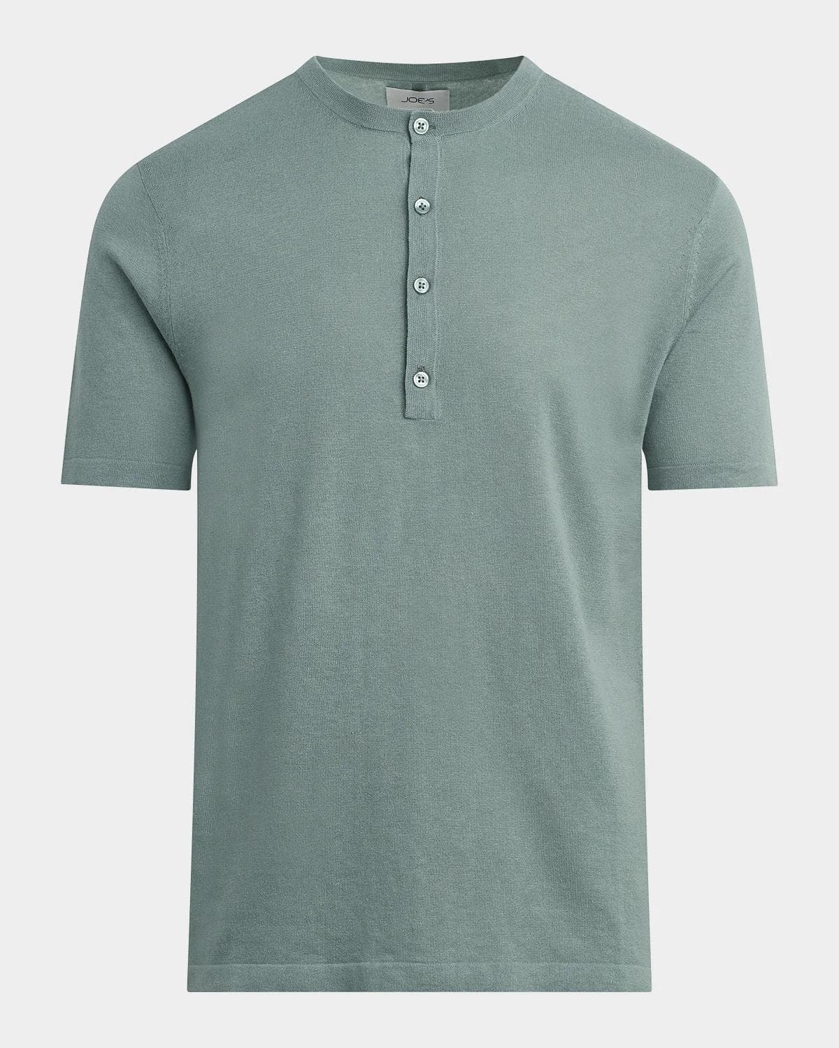 Joe's Jeans Men's Linen and Cotton Solid Henley T-Shirt