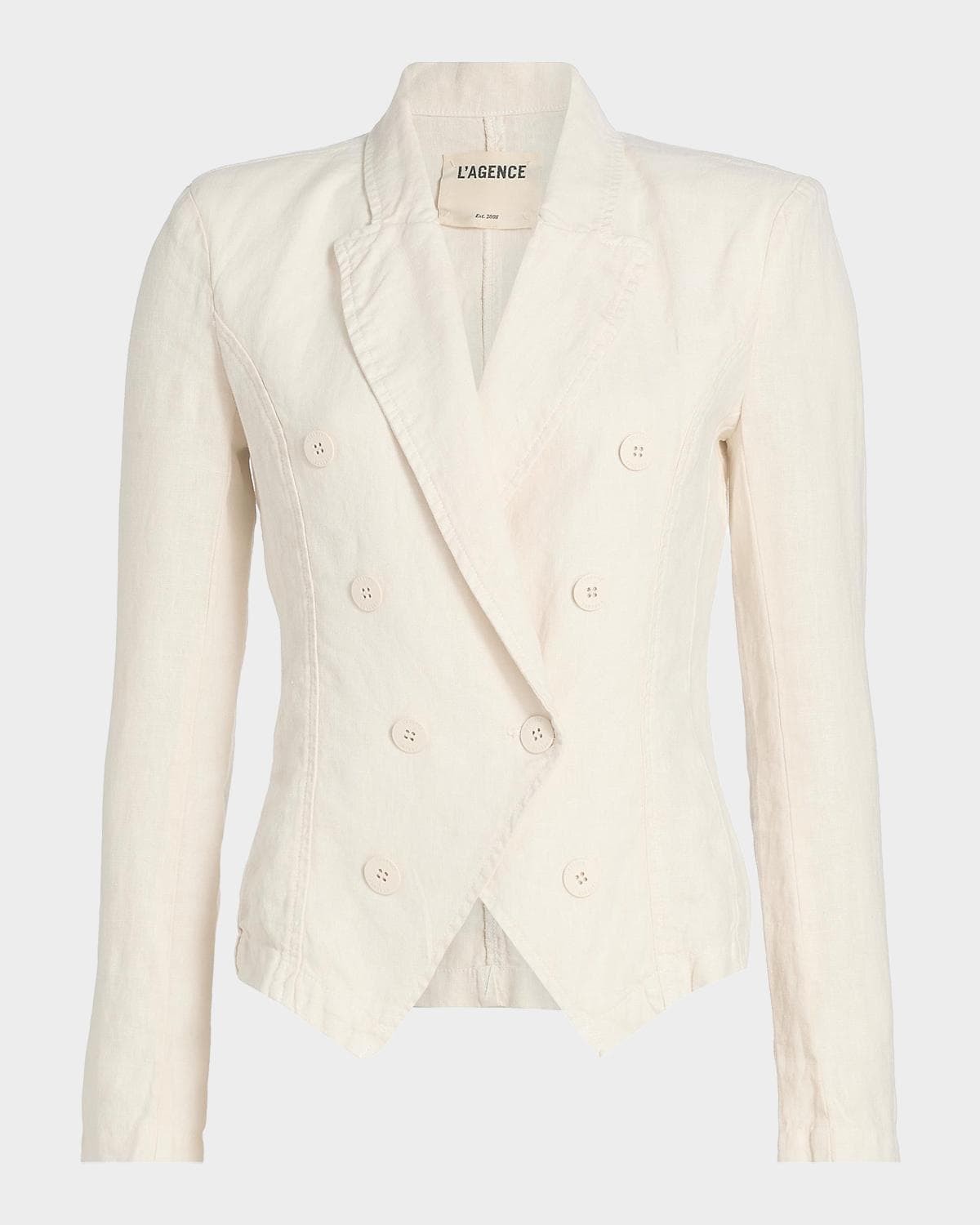 L 'AGENCE Emerson Structured Linen Blazer