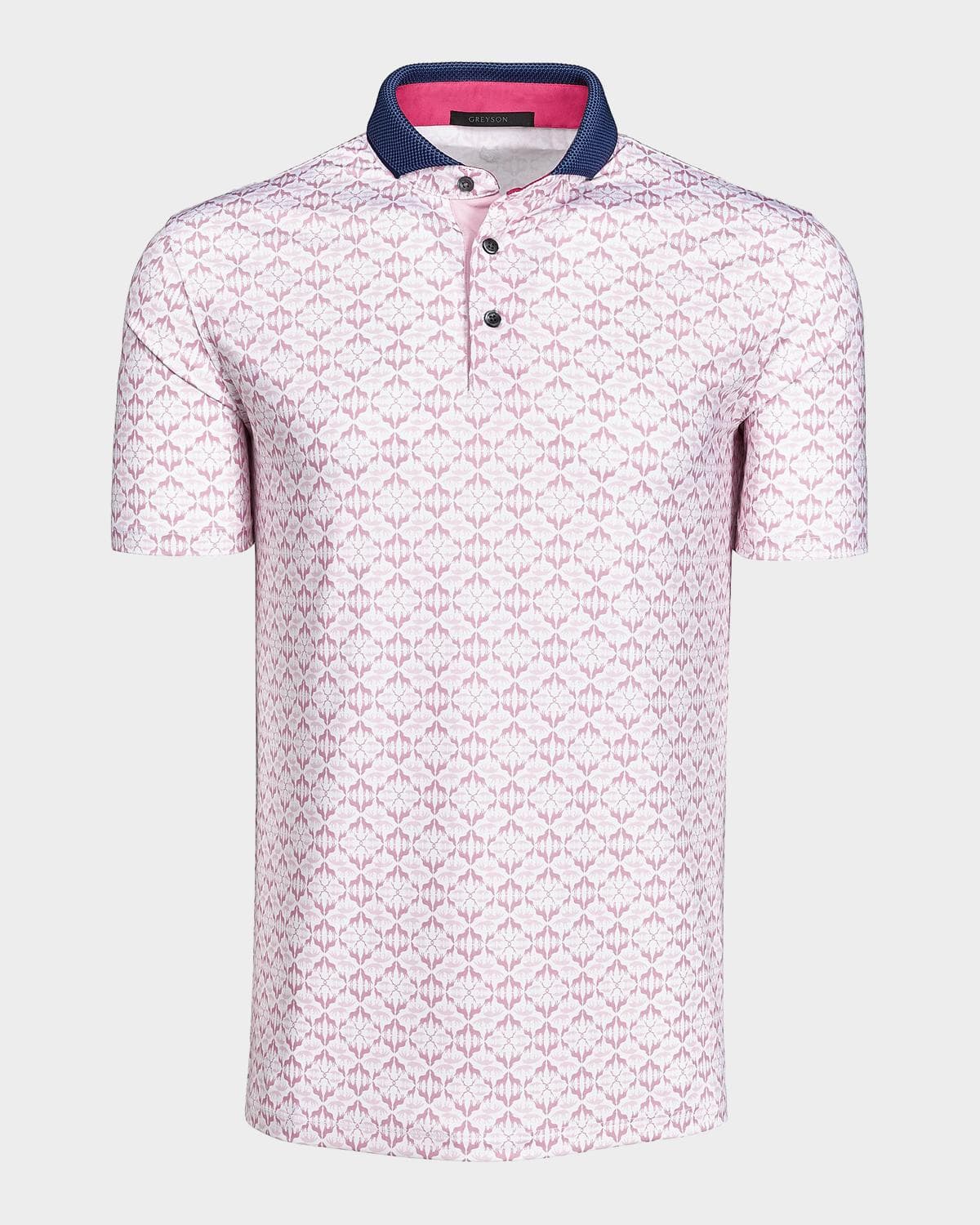 Greyson Wolf Labryinth Printed Polo Shirt