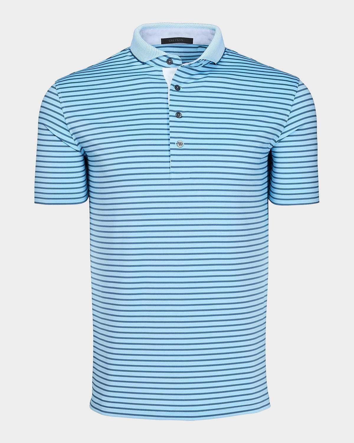 Greyson Men's Macabee Striped Polo Shirt