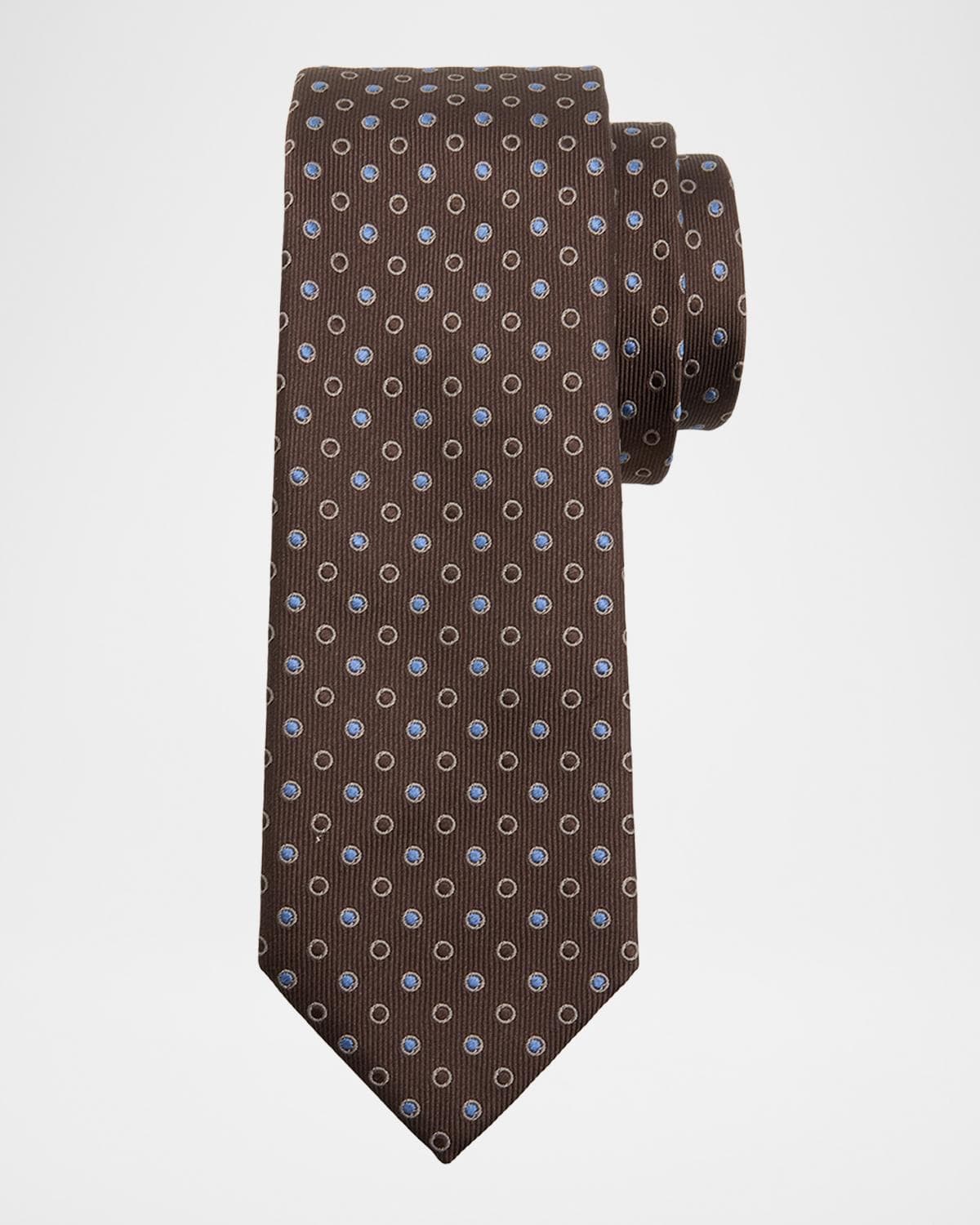 Giorgio Armani Men's Filled Polka Dot Silk Tie