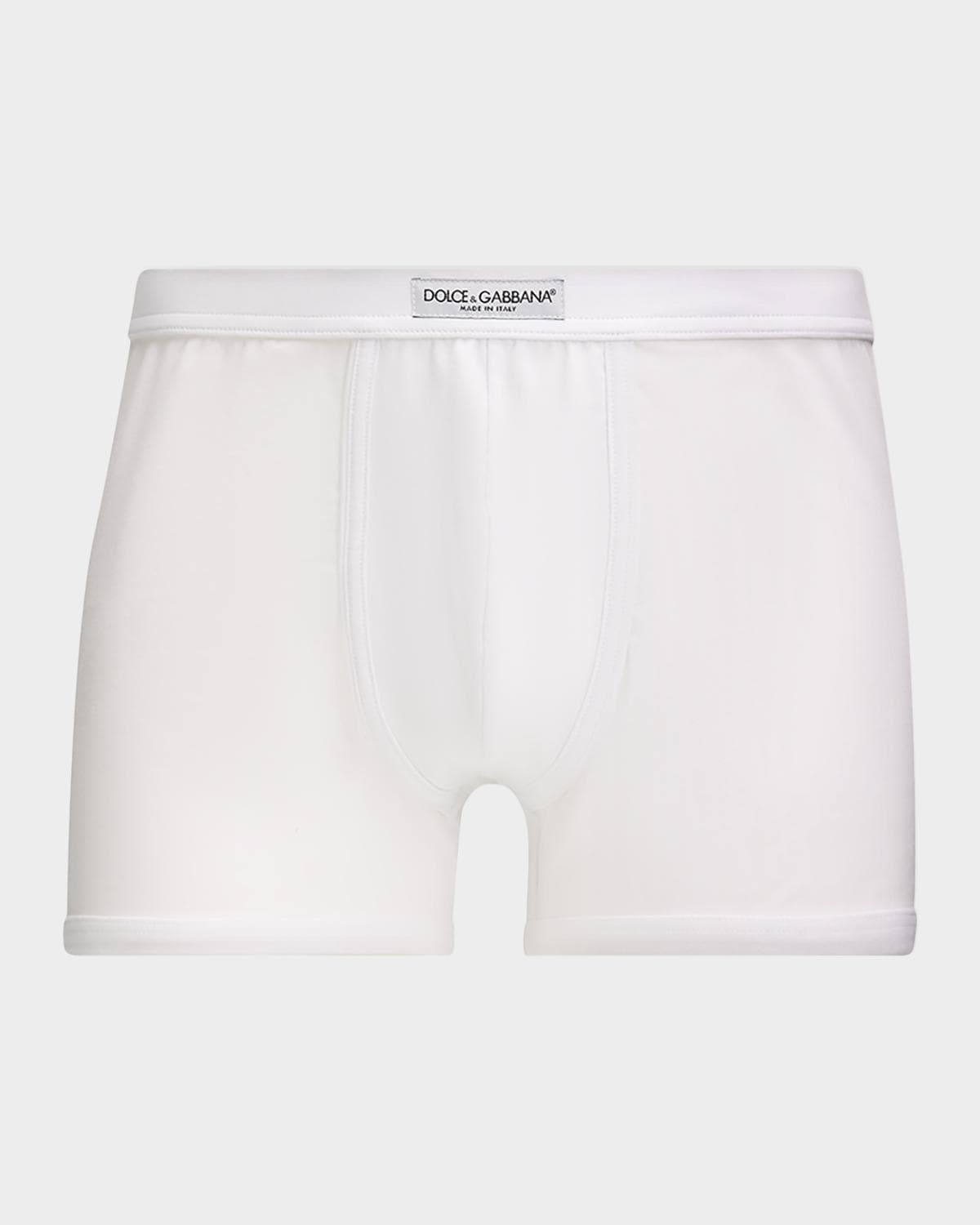 Dolce & Gabbana Men's Logo Label Stretch Jersey Boxer Briefs