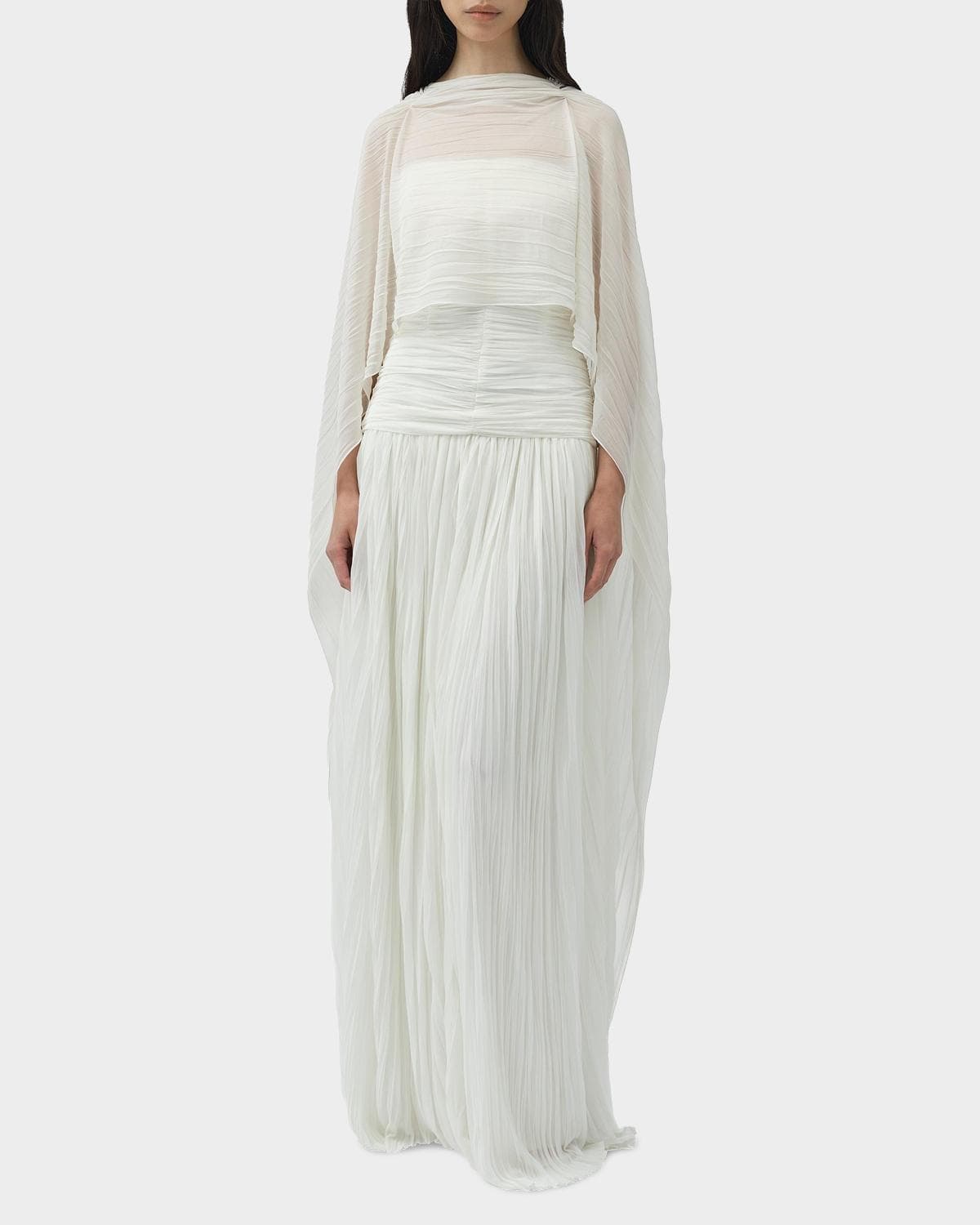 SIMKHAI Genoa Sheer Jersey Cape