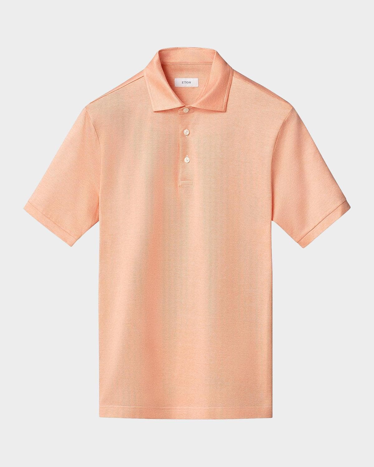 Eton Men's Filo di Scozia Jacquard Cotton Polo Shirt