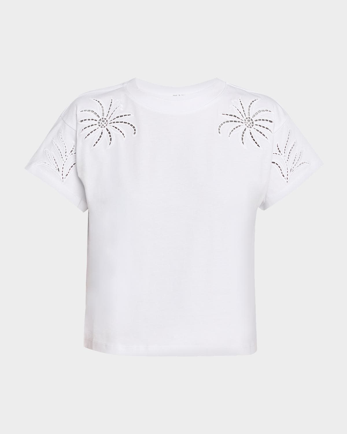 rag & bone Kelly Floral Cut-Out Tee