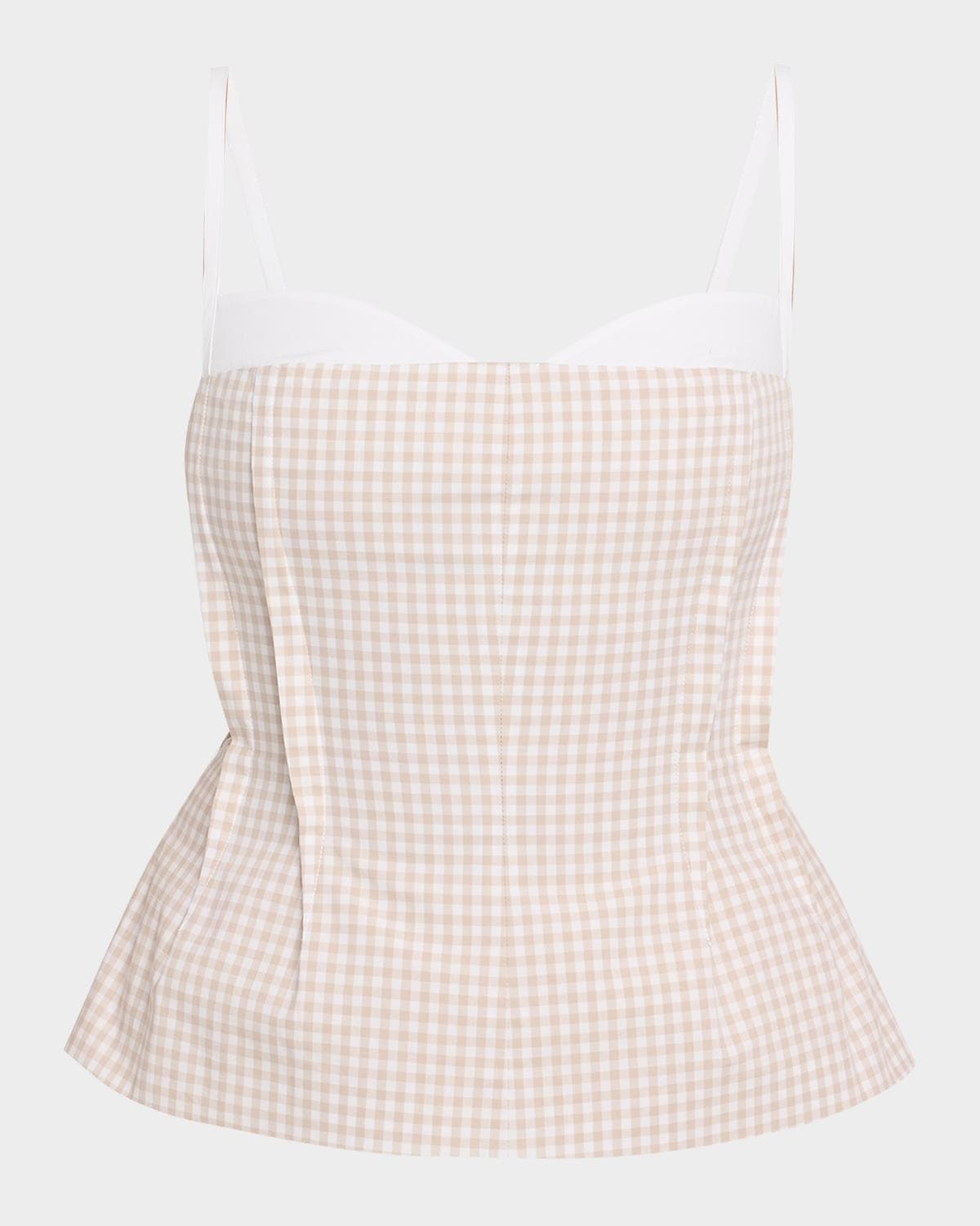 SIMKHAI Charlee Gingham Bustier