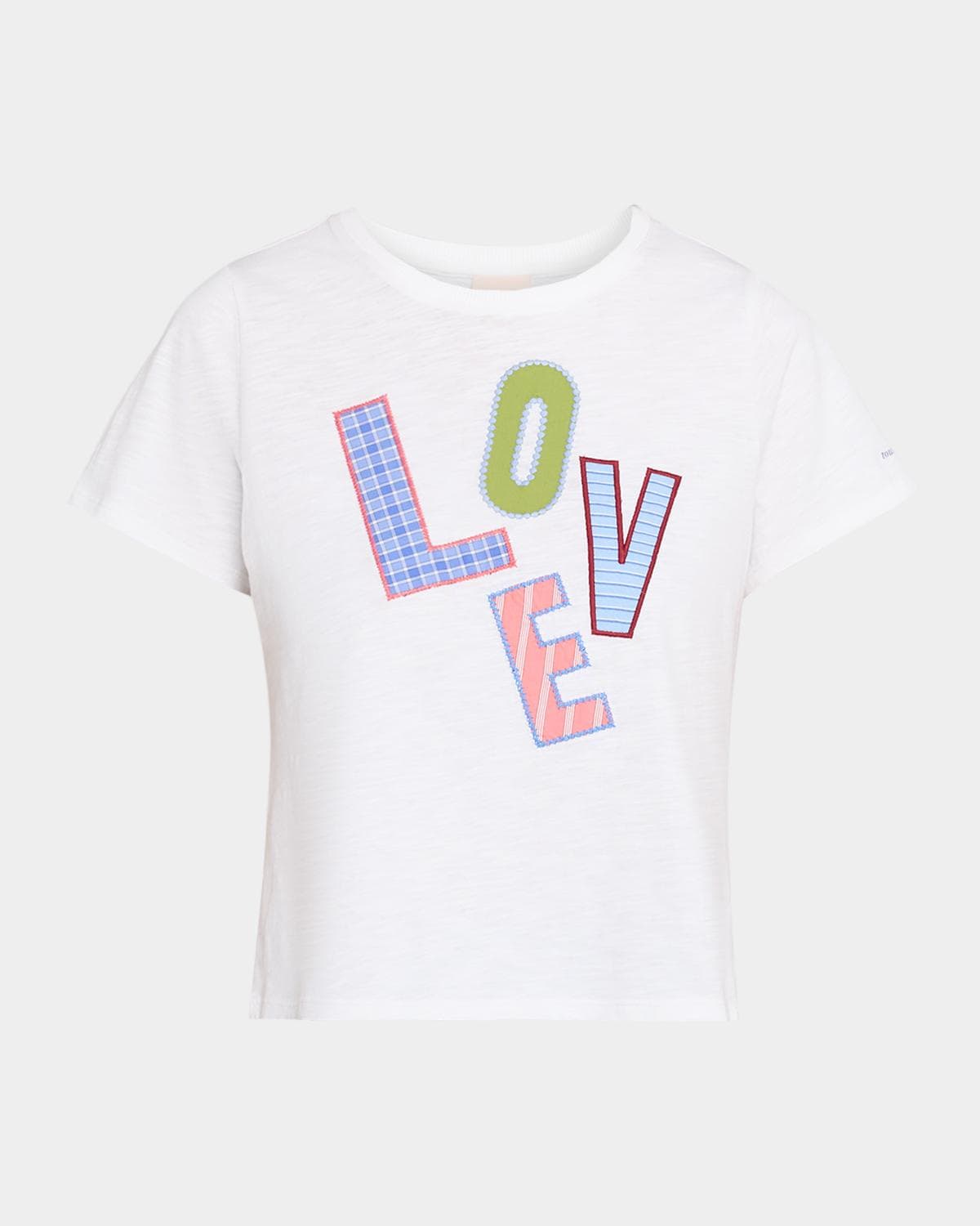 Cinq à Sept Love Collage Patch Cotton T-Shirt