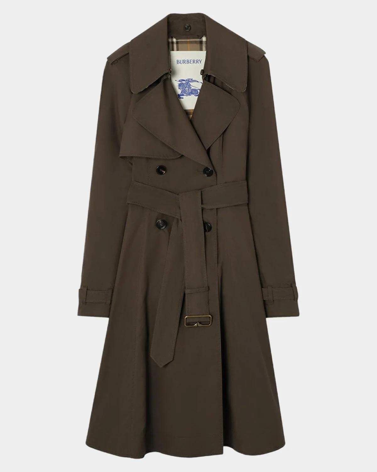 Burberry Pembury Belted A-Line Trench Coat