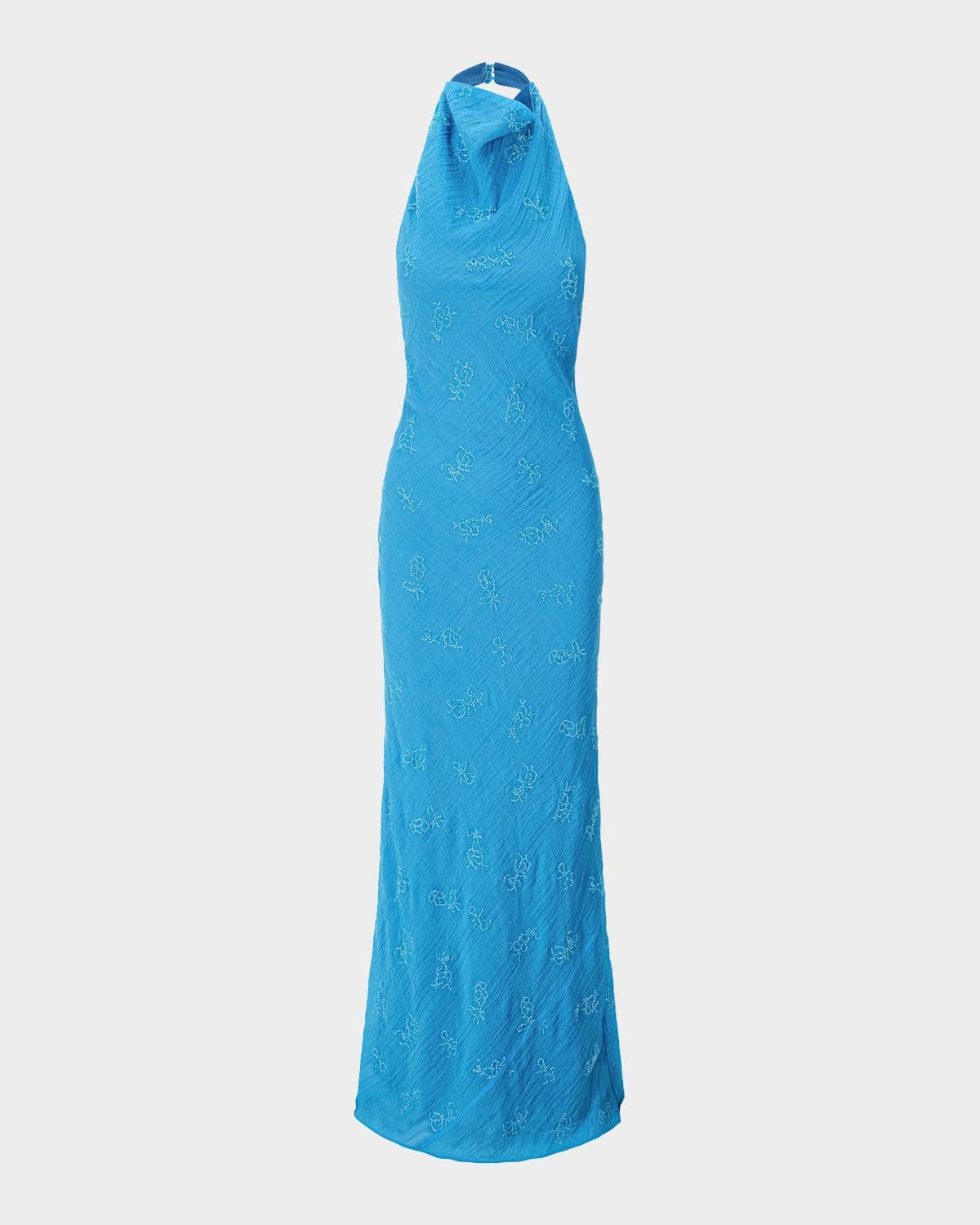 STAUD Roselle Beaded Organza Maxi Dress