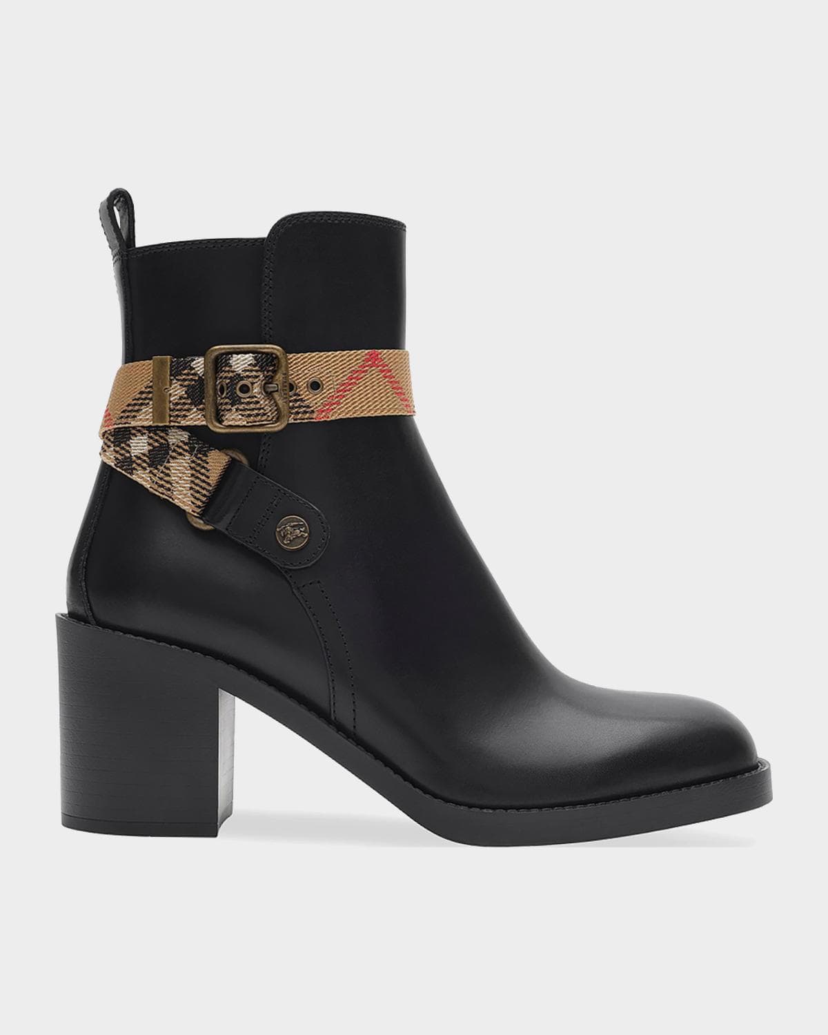 Burberry Huntley 80mm Leather Ankle Boots