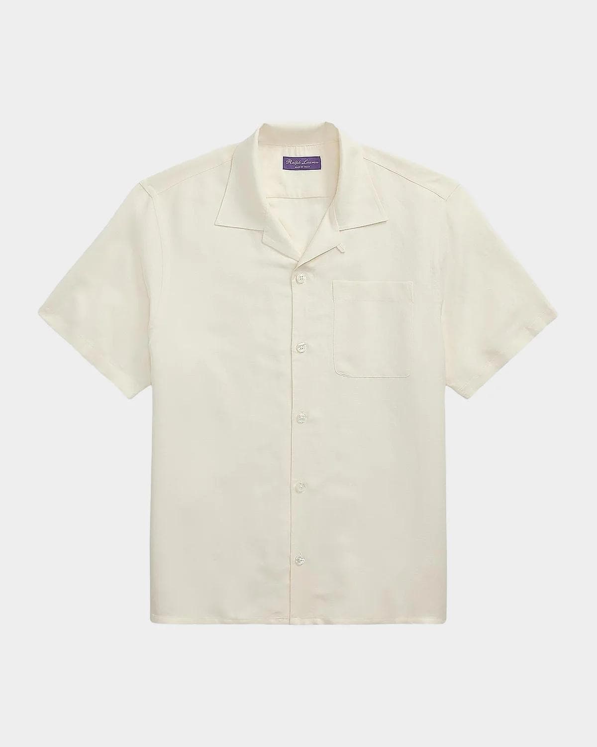 Ralph Lauren Purple Label Men's Silk-Linen Camp Shirt