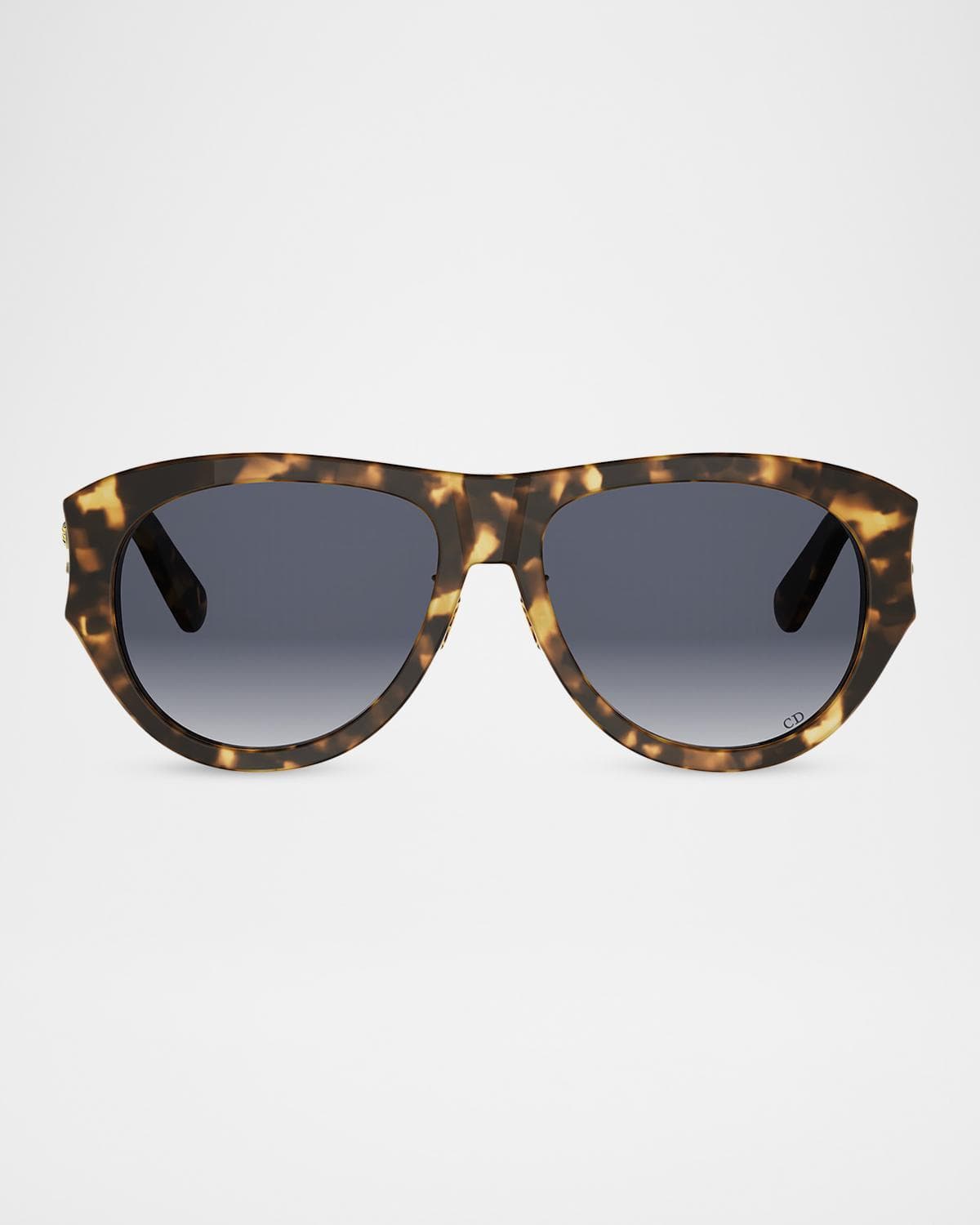 Dior DiorGlow A1F Acetate Aviator Sunglasses