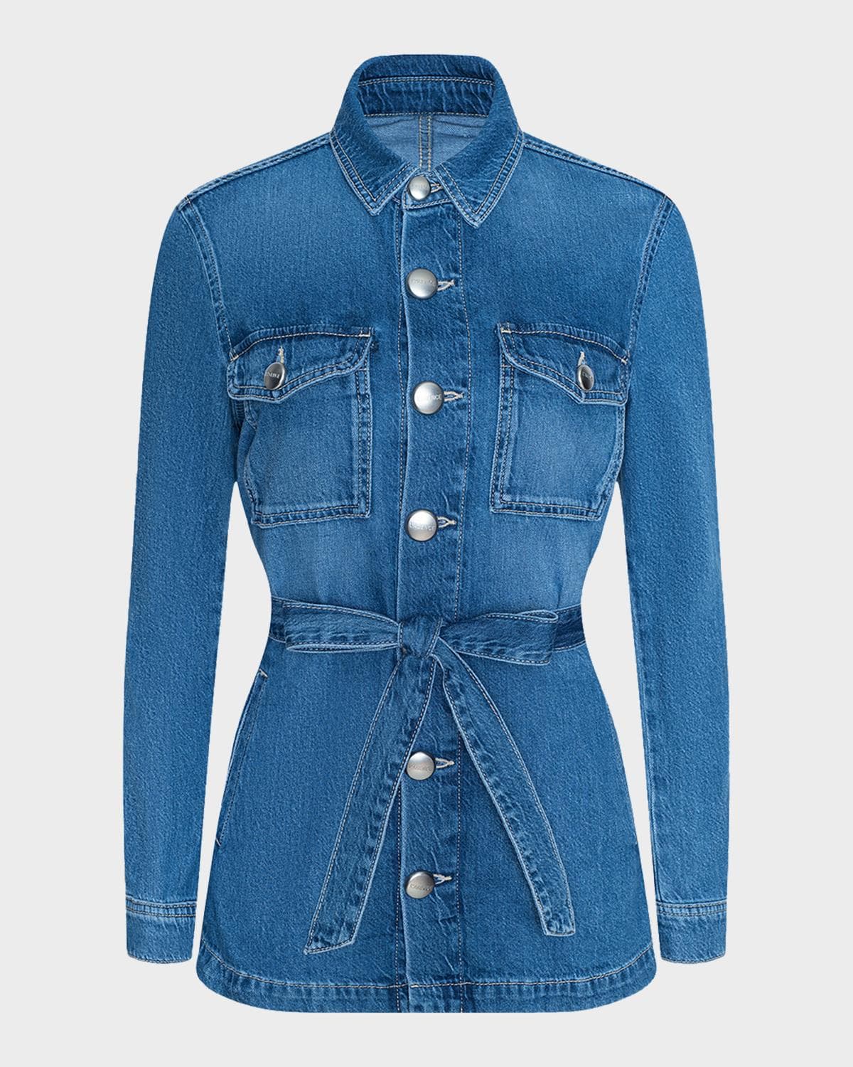 L 'AGENCE Samaya Denim Safari Jacket